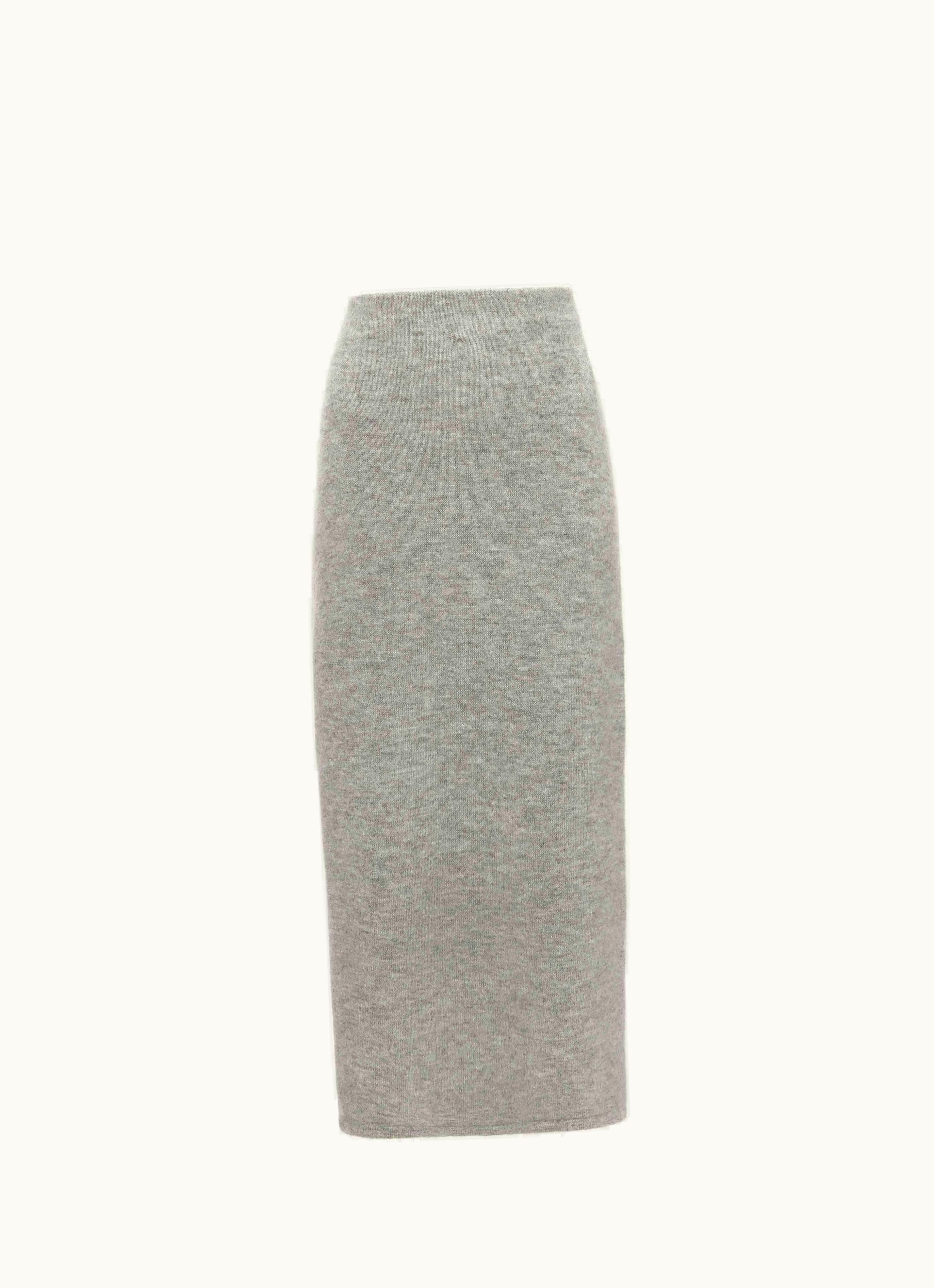 JW Anderson JW Anderson Side Slit Tube Skirt In Grey