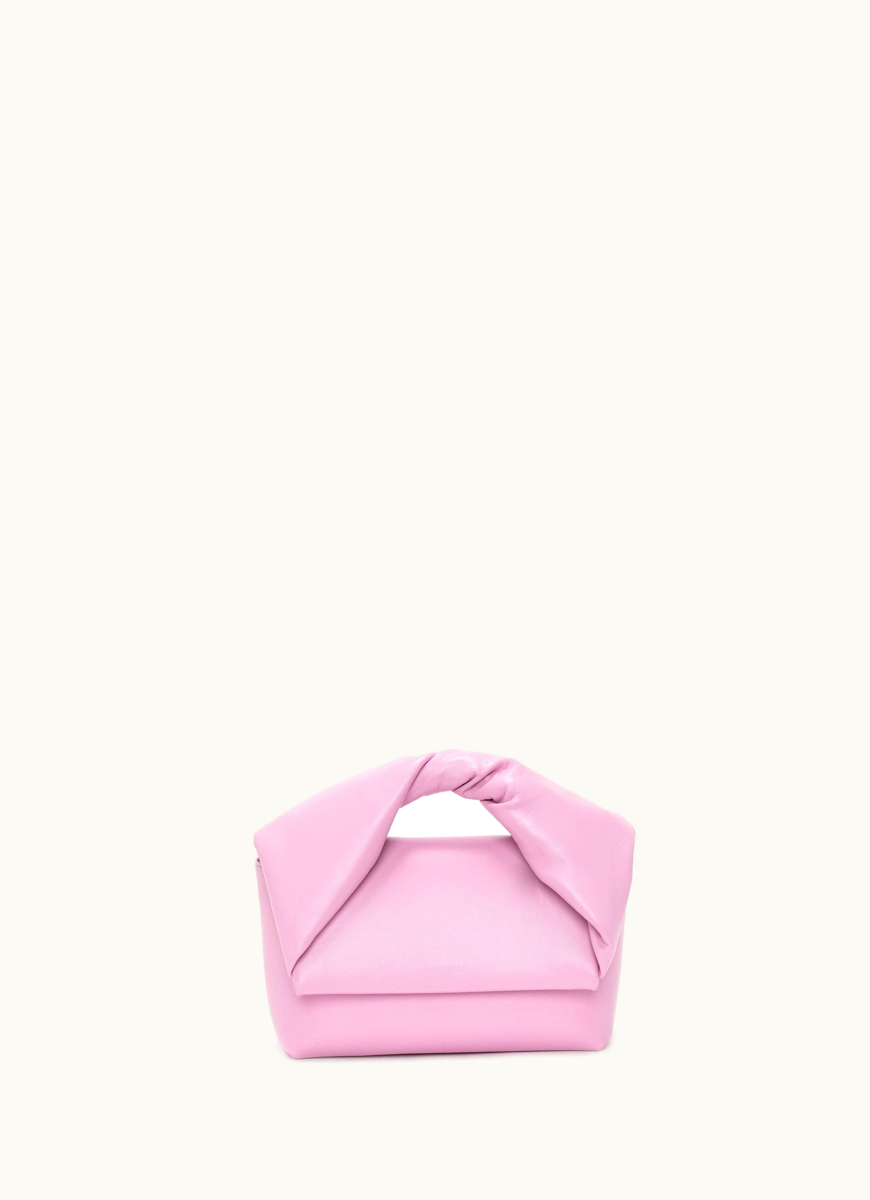 JW Anderson JW Anderson Medium Twister - Leather Top Handle Bag In Pink