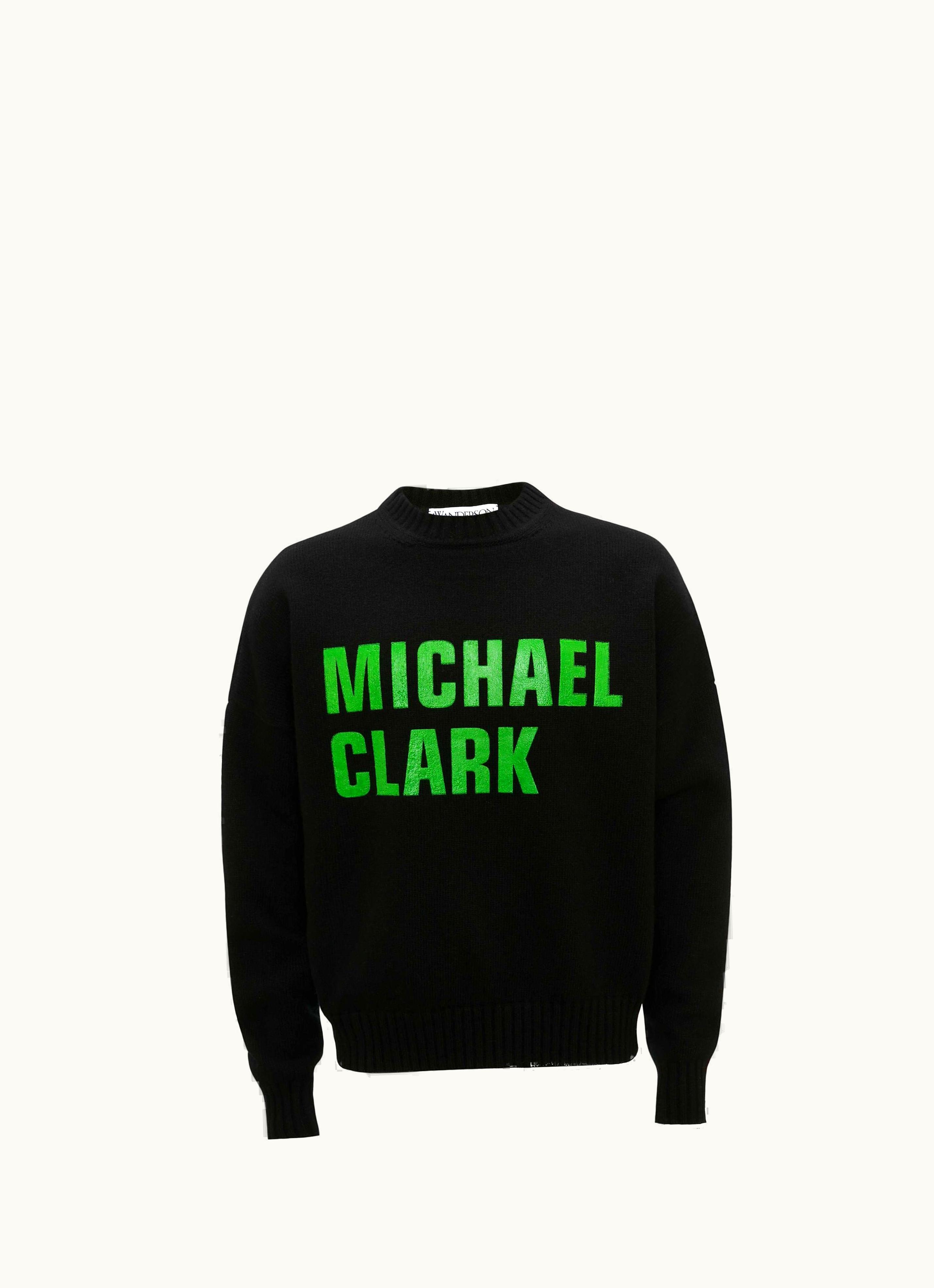 JW Anderson JW Anderson Michael Clark Printed Jumper In Black