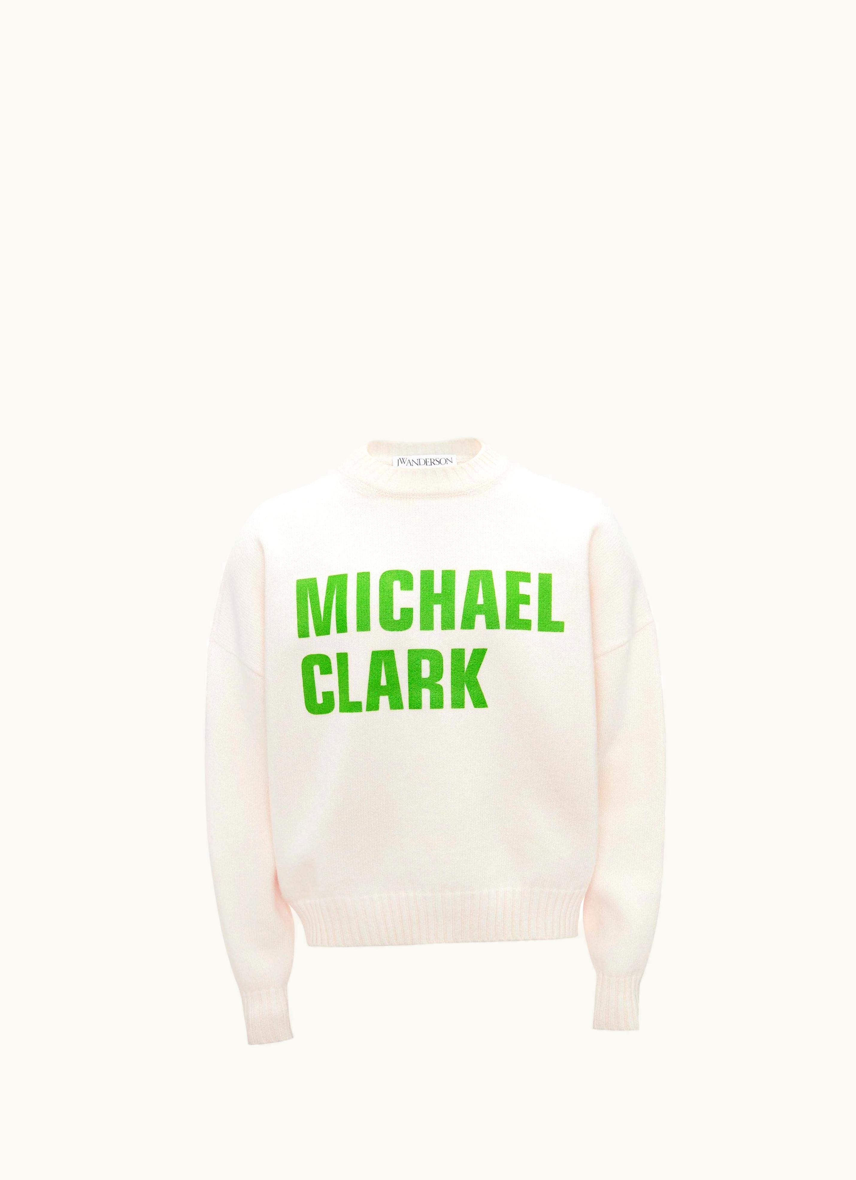 JW Anderson JW Anderson Michael Clark Printed Jumper In White