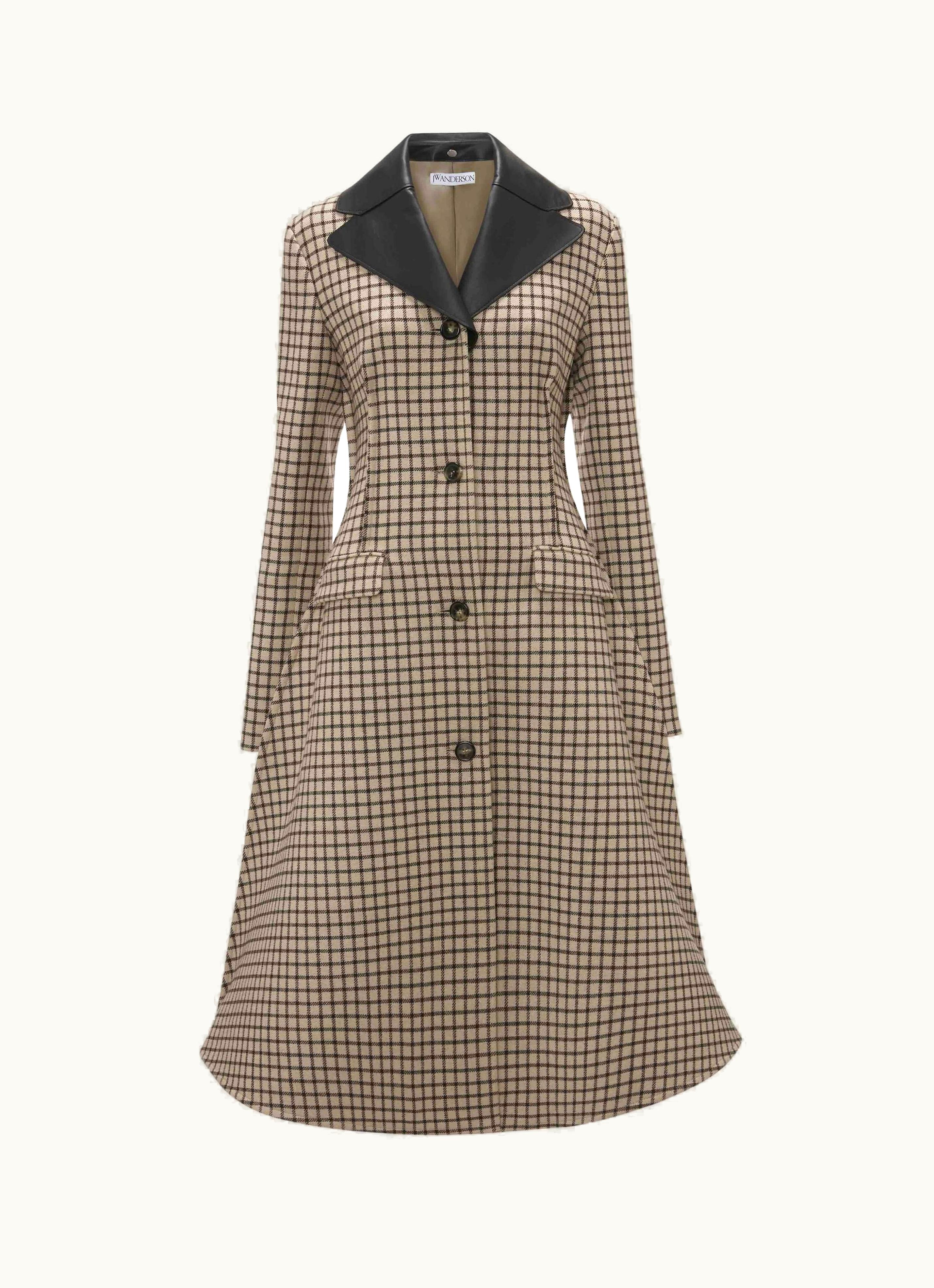JW Anderson JW Anderson A Line SINGLE-BREASTED Coat In Neutrals