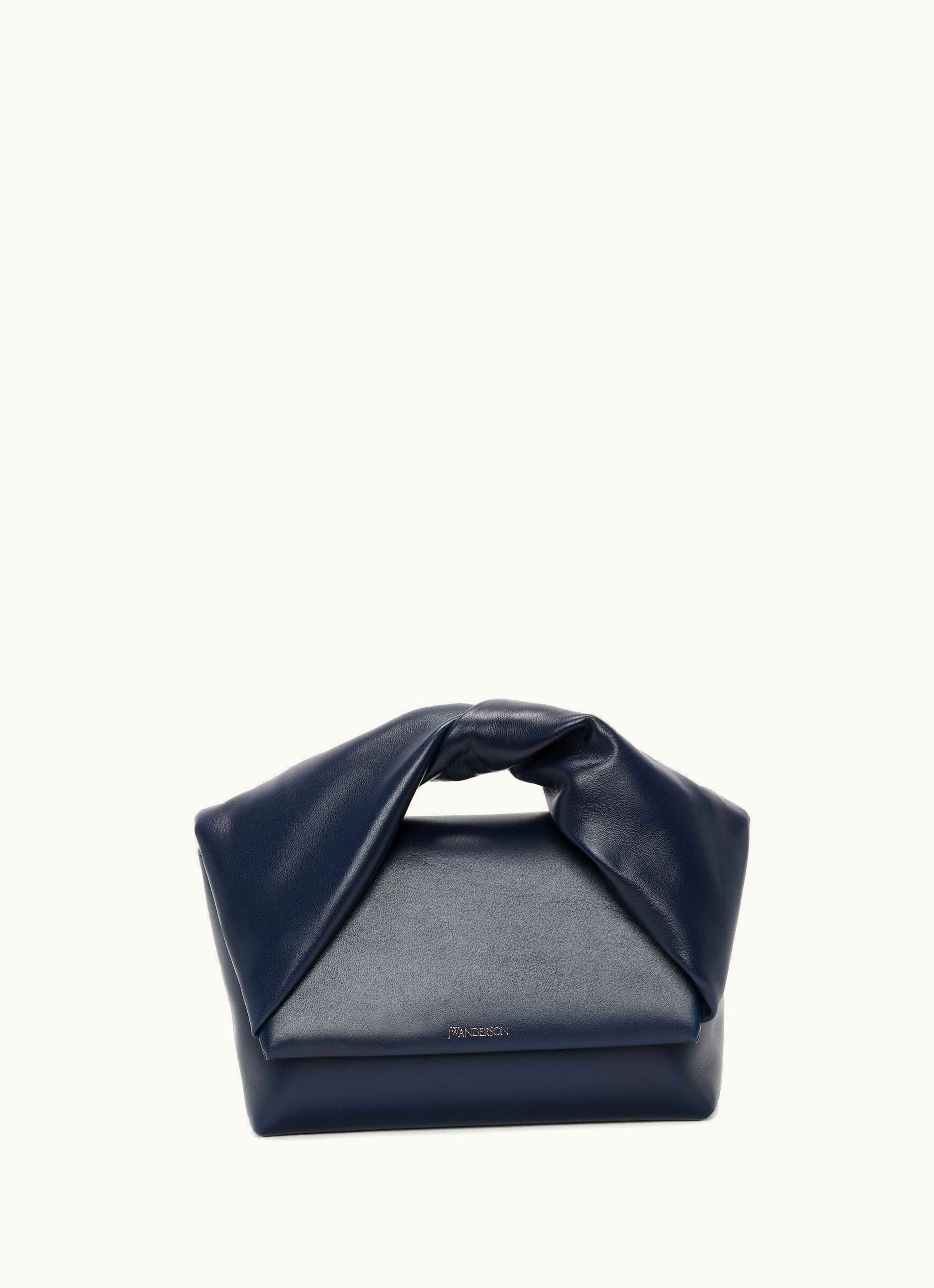 JW Anderson JW Anderson Large Twister - Leather Top Handle Bag In Blue
