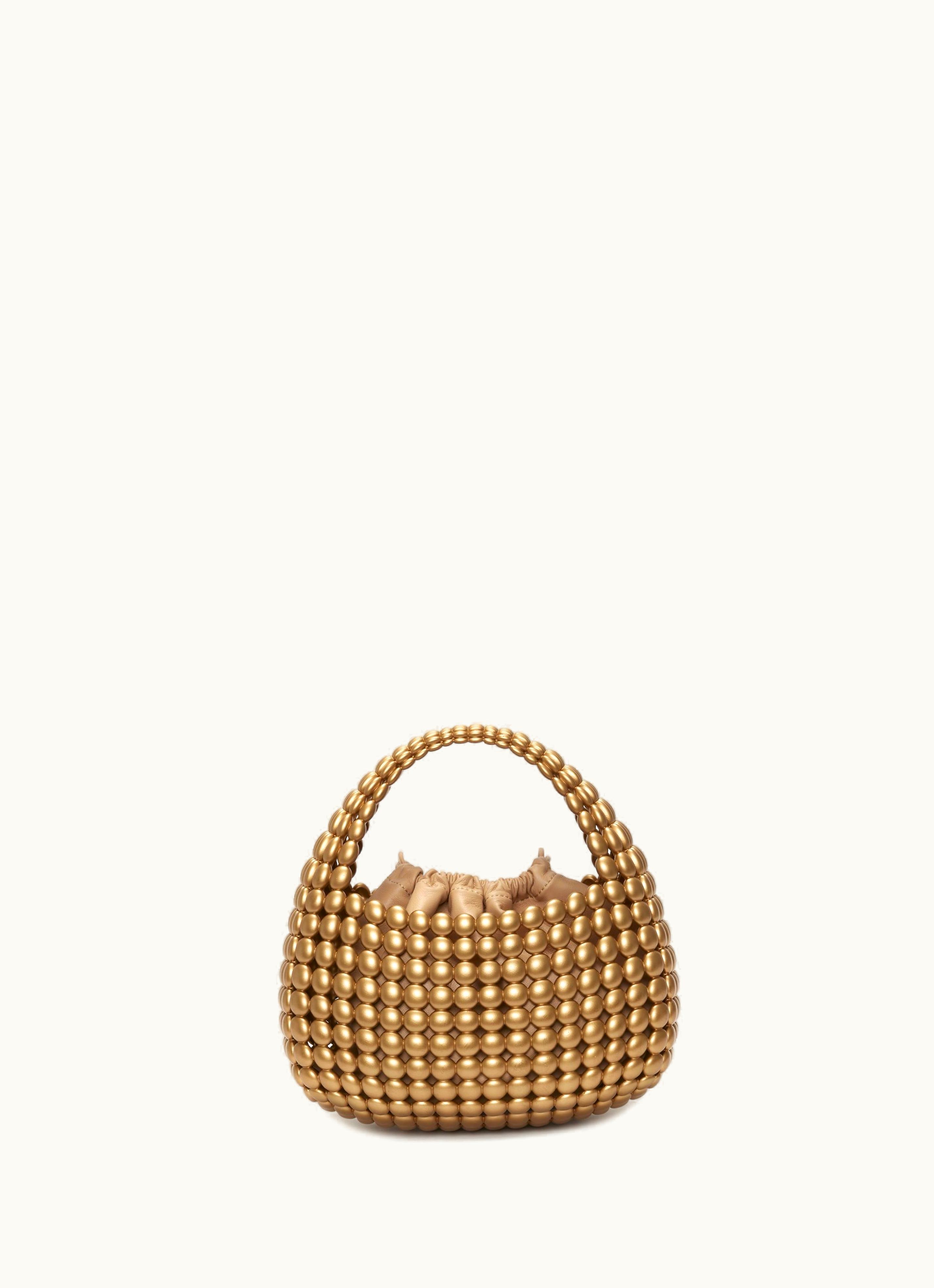 JW Anderson JW Anderson Bubble Basket - Top Handle Bag In Gold