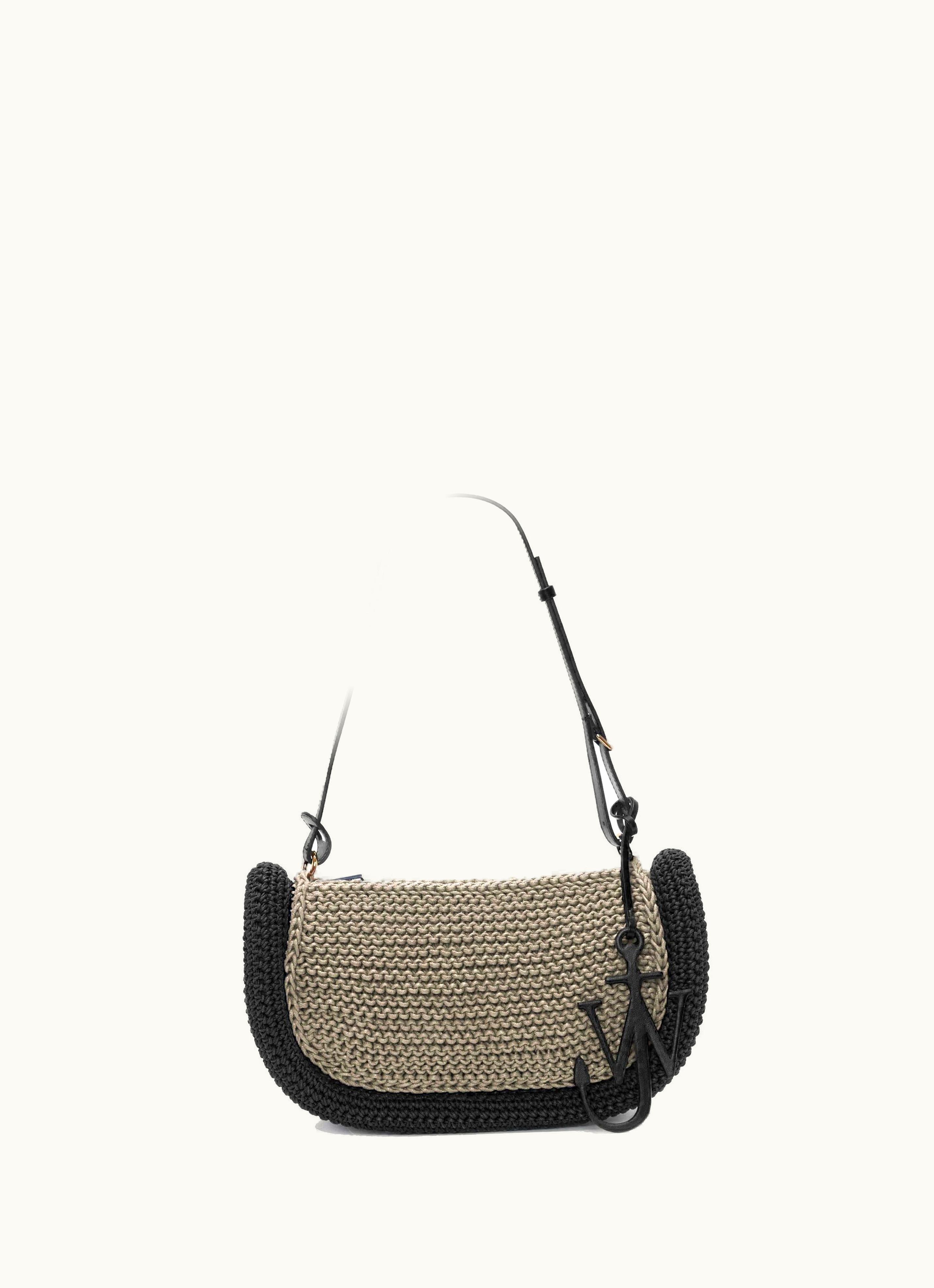 JW Anderson JW Anderson Bumper-15 - Crochet Shoulder Bag In Neutrals