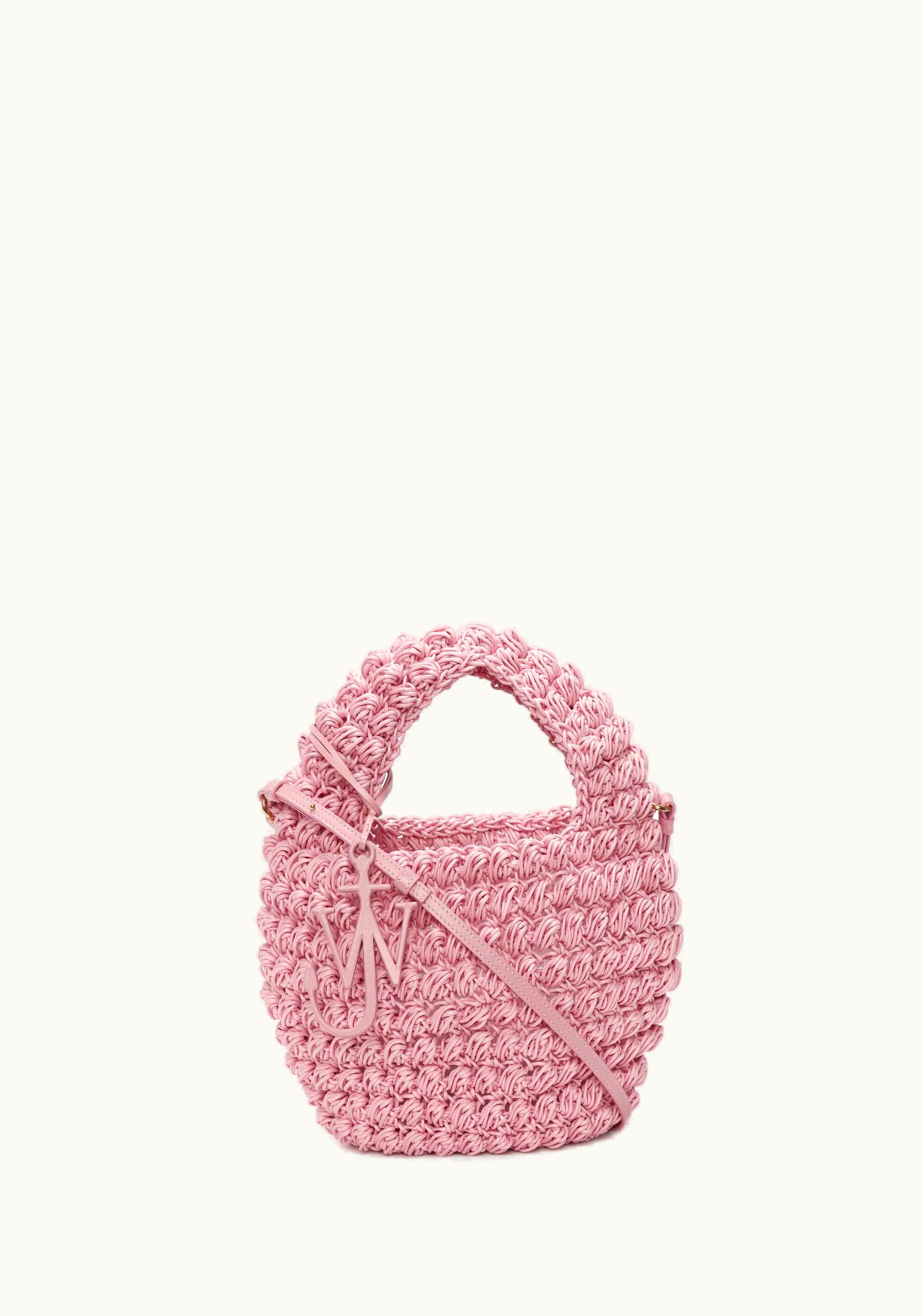 JW Anderson JW Anderson Popcorn Basket - Crossbody Bag In Pink
