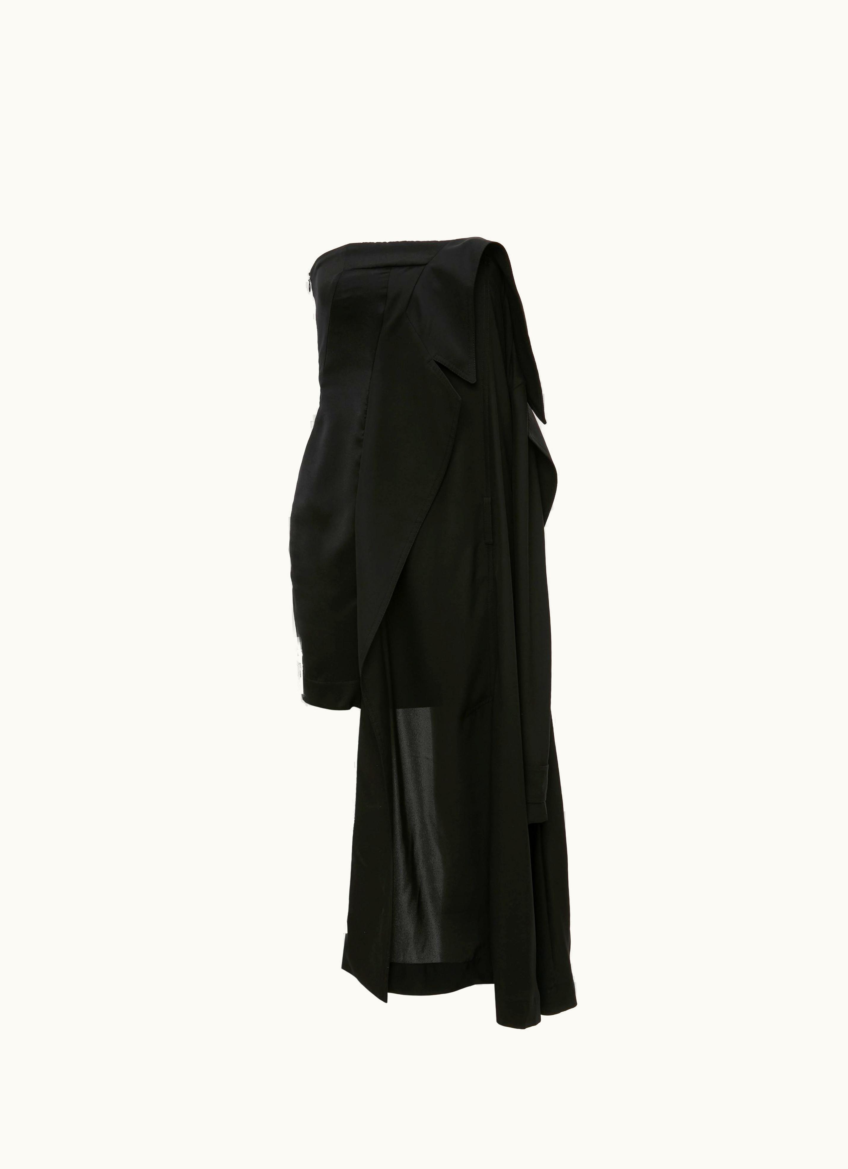 JW Anderson JW Anderson Trench Bandeau Dress In Black