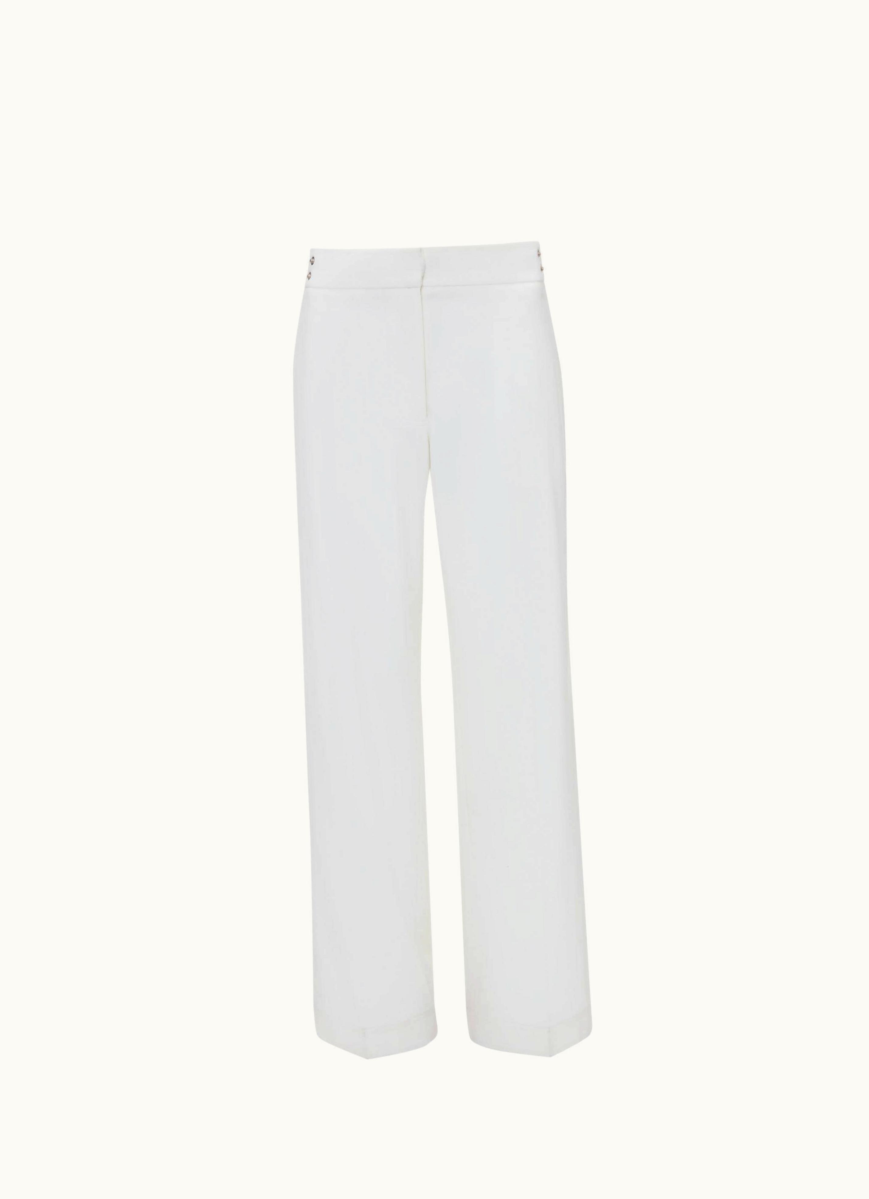 JW Anderson JW Anderson Rivet Straight Leg Trousers In White