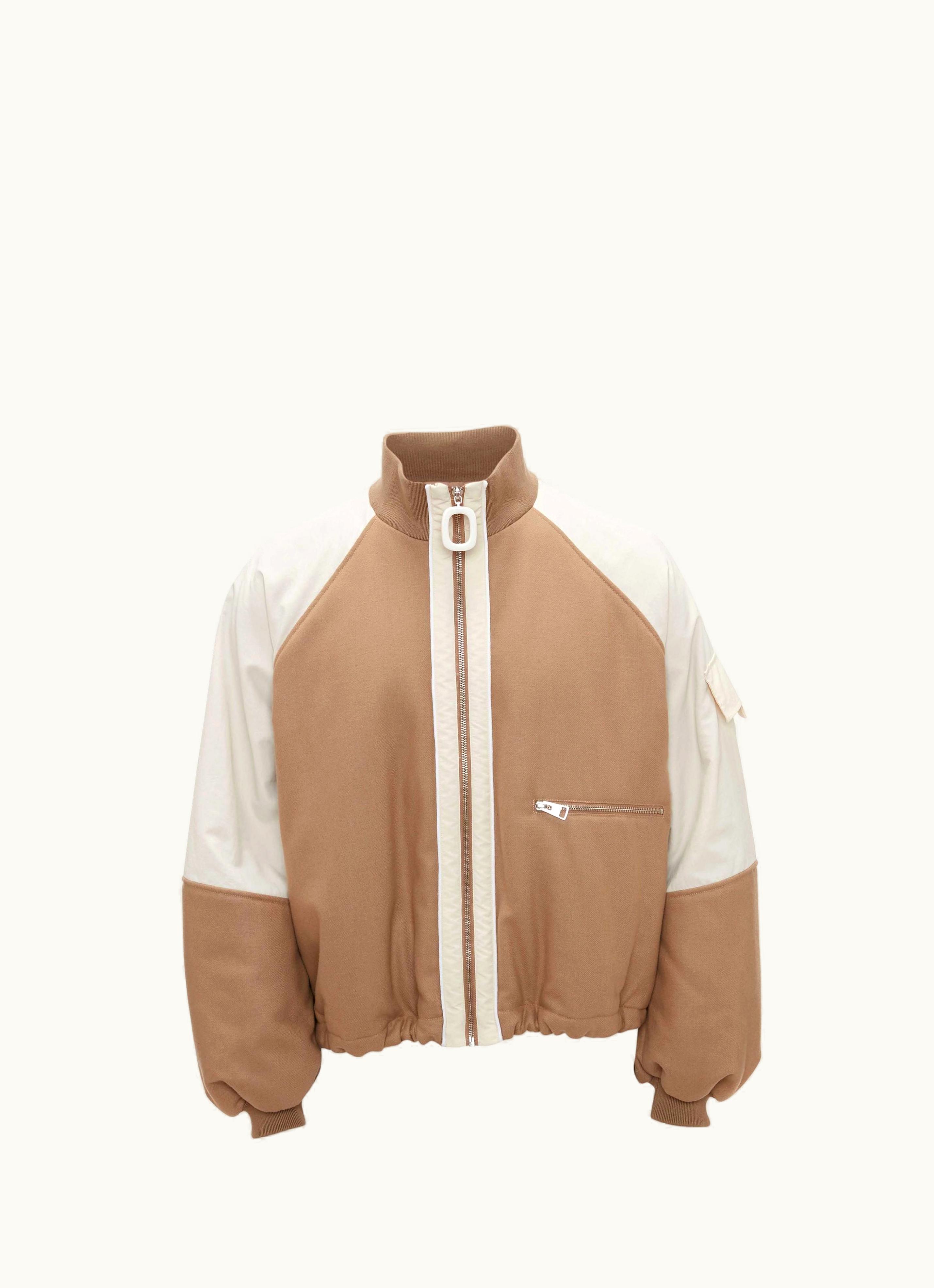 JW Anderson JW Anderson Colour Block Track Top In Neutrals
