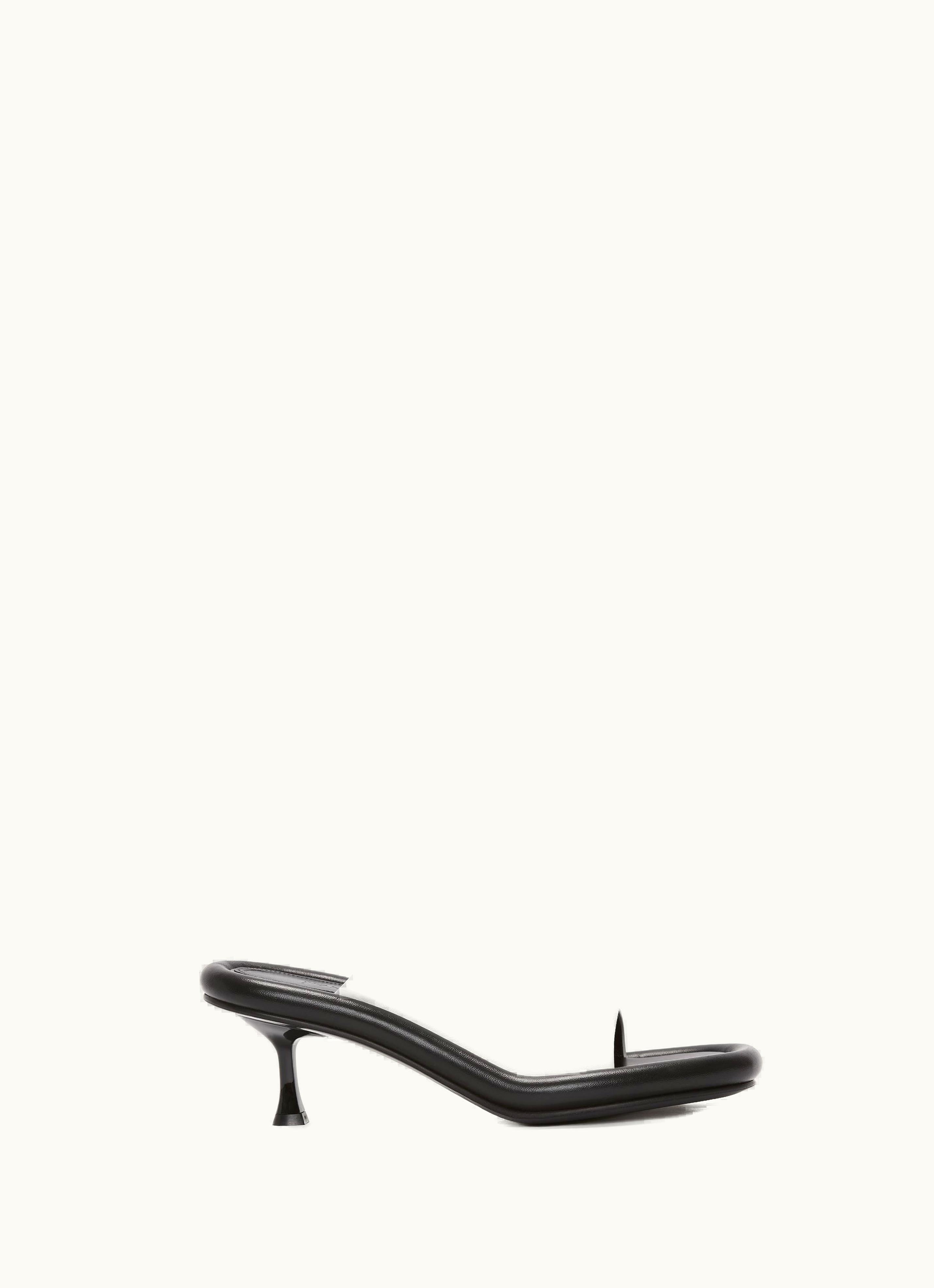 JW Anderson JW Anderson BUMPER-TUBE Leather Kitten Heel Mules In White