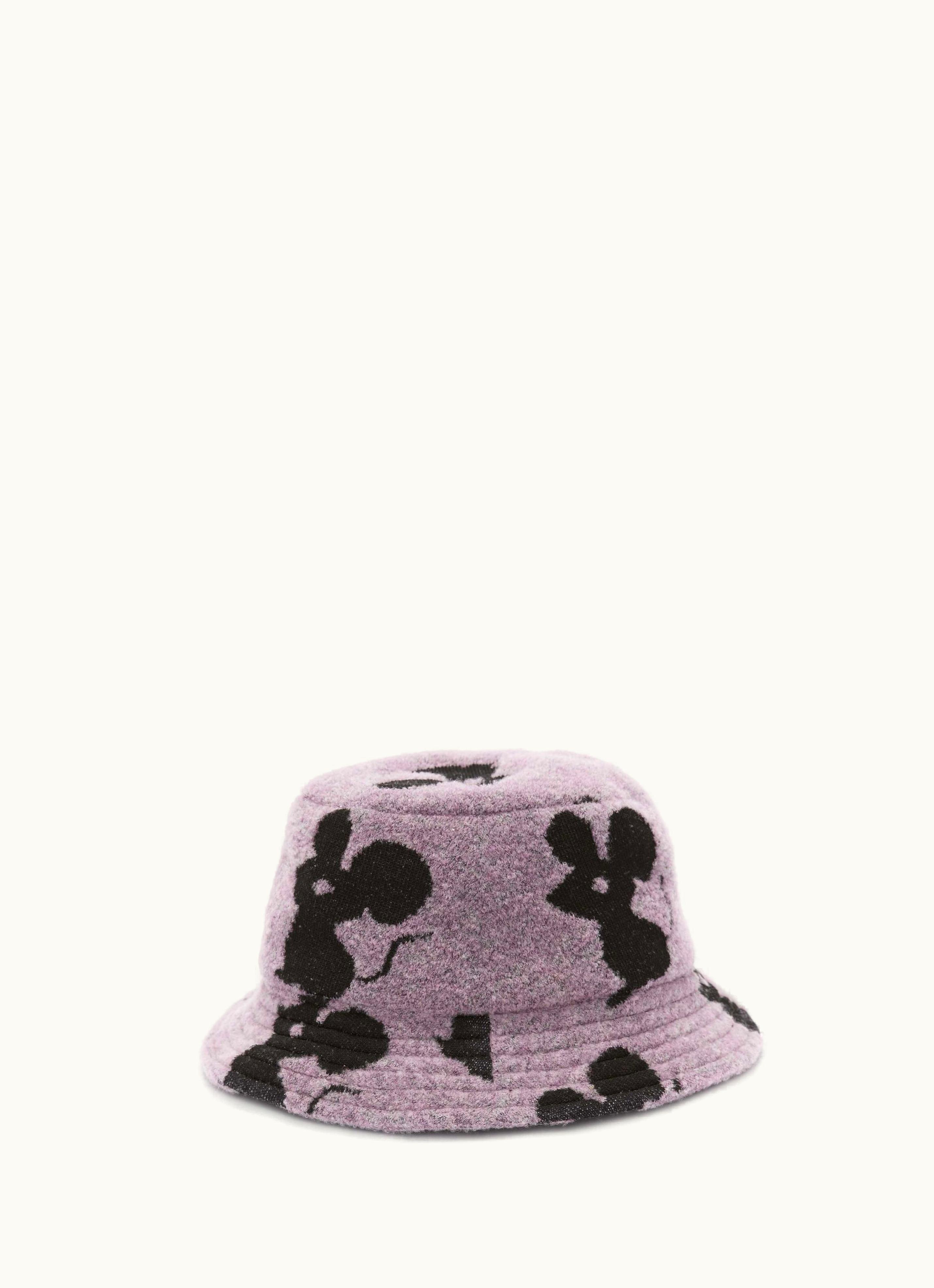 JW Anderson JW Anderson Bucket Hat With Mouse Motif In Purple