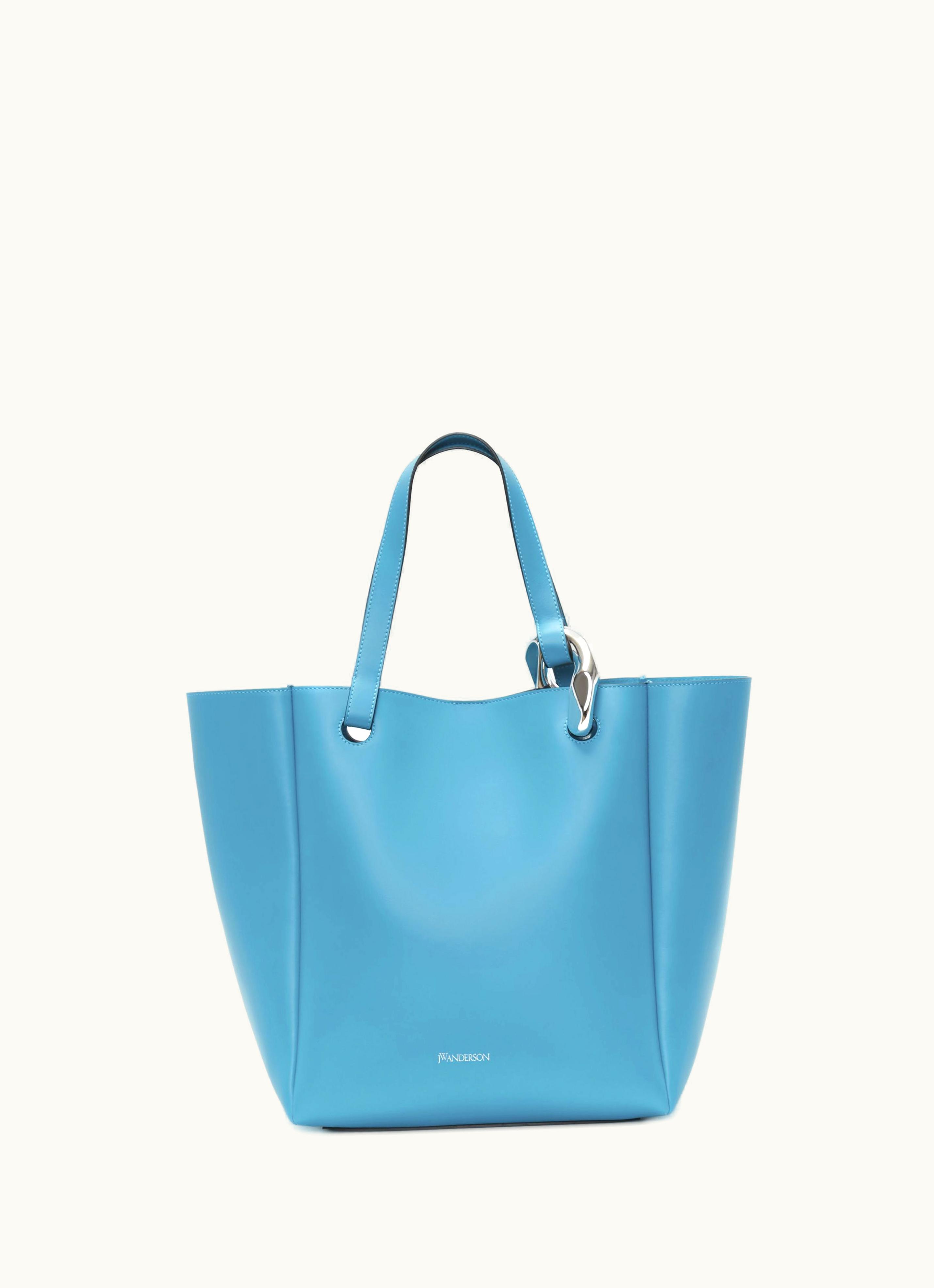 JW Anderson JW Anderson JWA Corner Tote - Leather Tote Bag In Blue