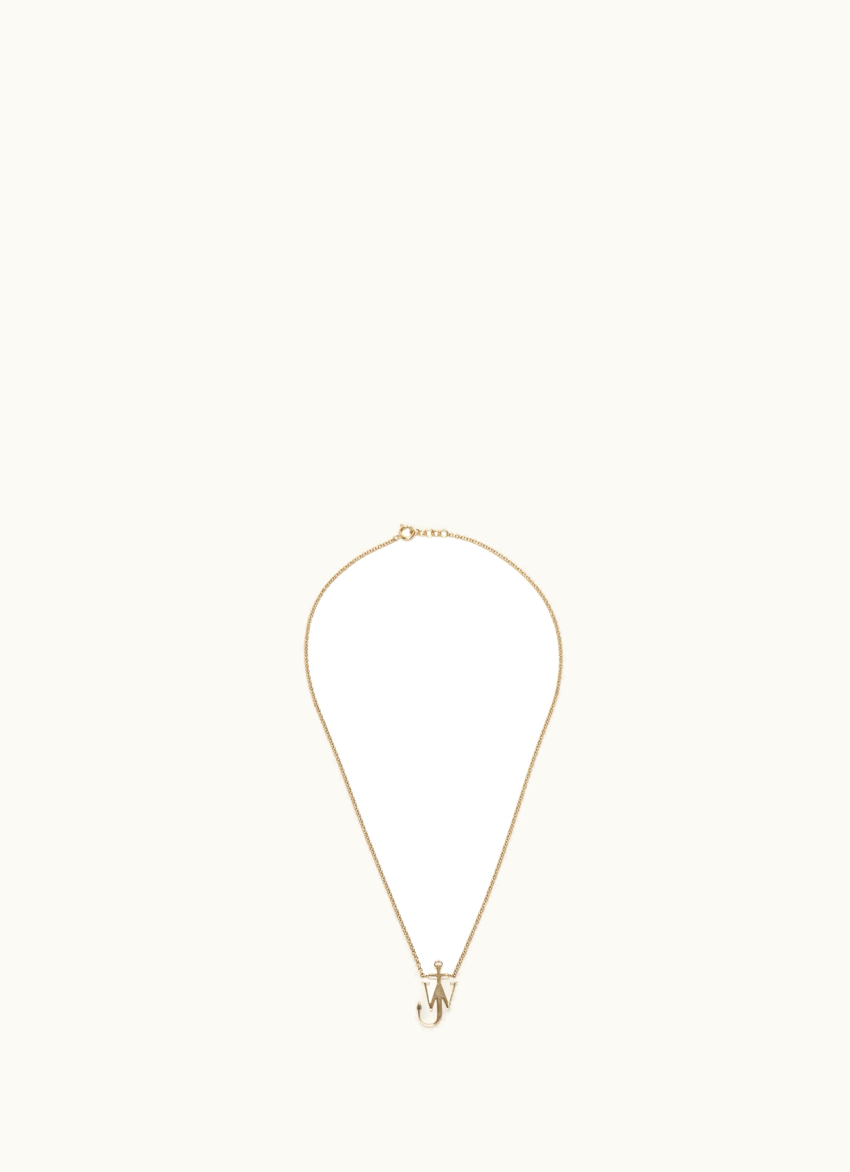 JW Anderson JW Anderson Anchor Pendant Necklace In Gold