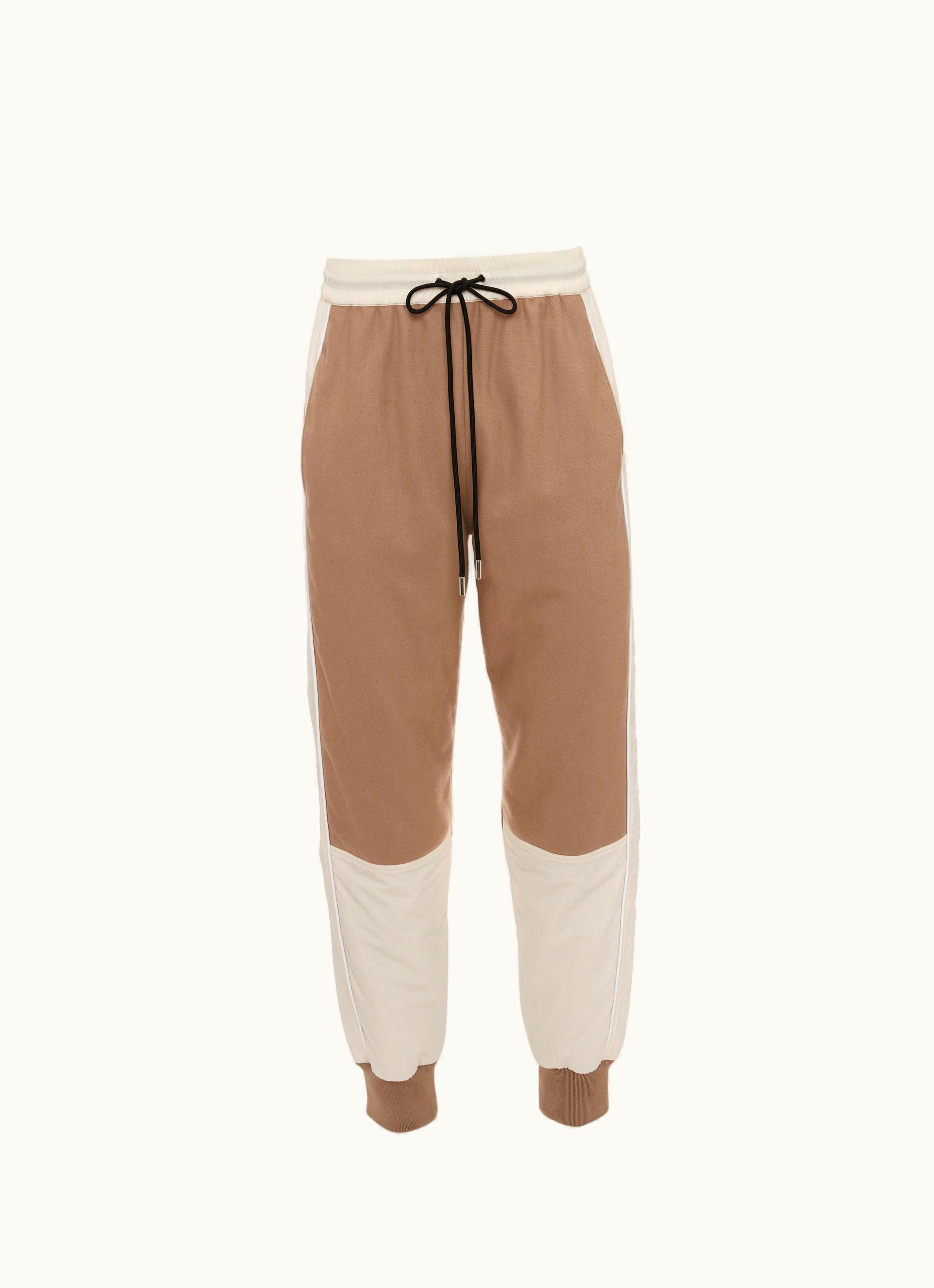 JW Anderson JW Anderson Colour Block Track Pants In Neutrals