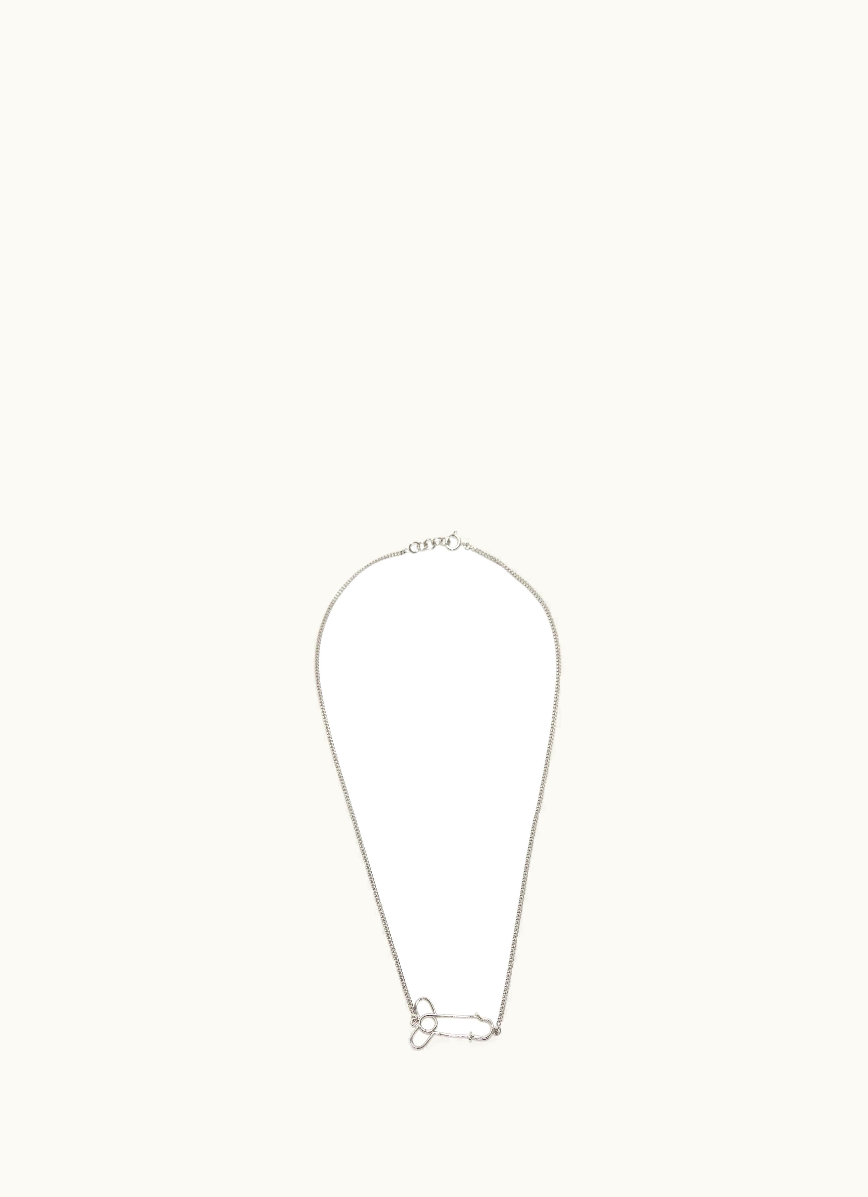 JW Anderson JW Anderson Penis Pin Pendant Necklace In Silver