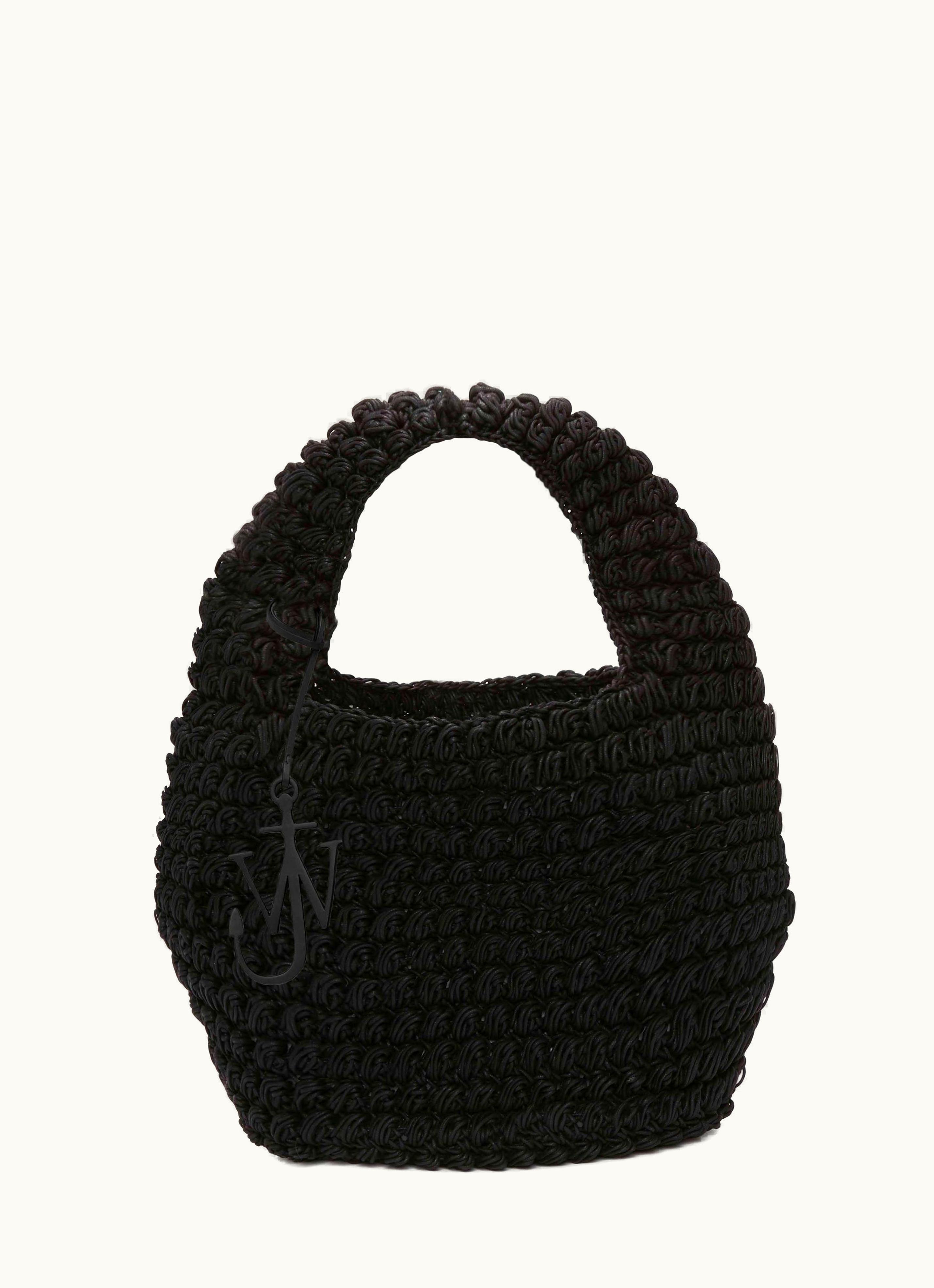 JW Anderson JW Anderson Large Popcorn Basket - Tote Bag In Black