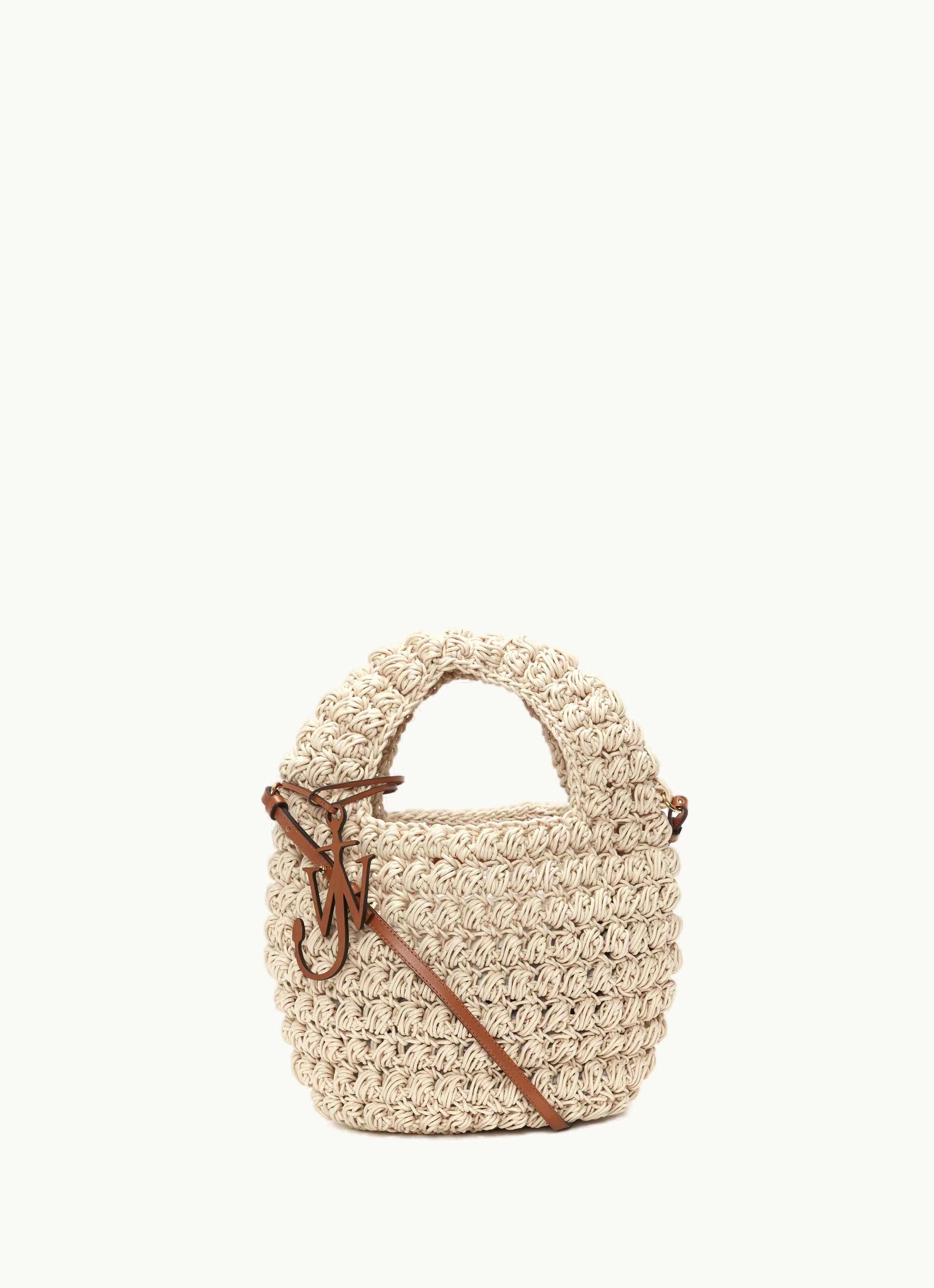 JW Anderson JW Anderson Popcorn Basket - Crossbody Bag In Neutrals