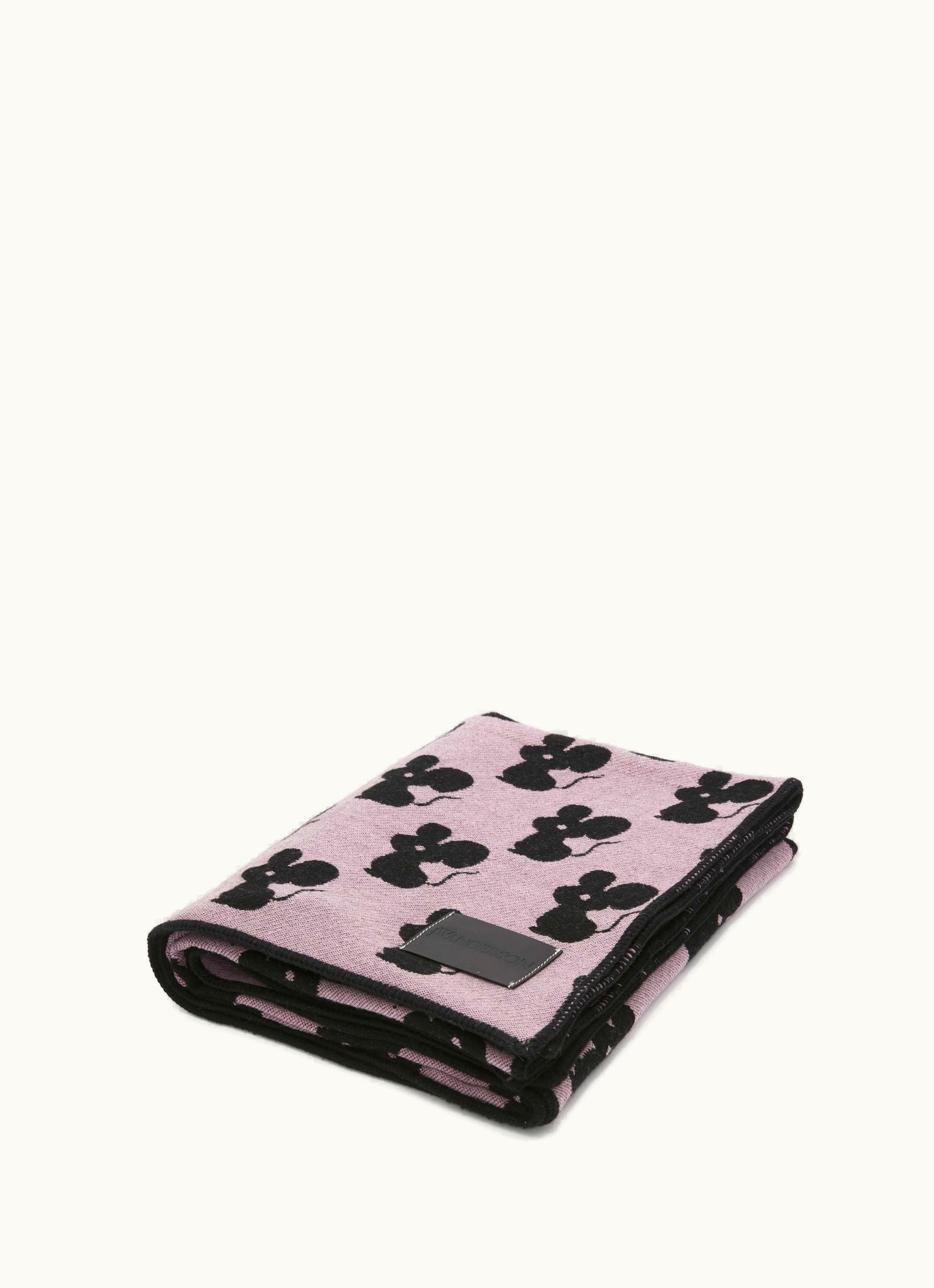 JW Anderson JW Anderson Blanket With Mouse Motif In Pink