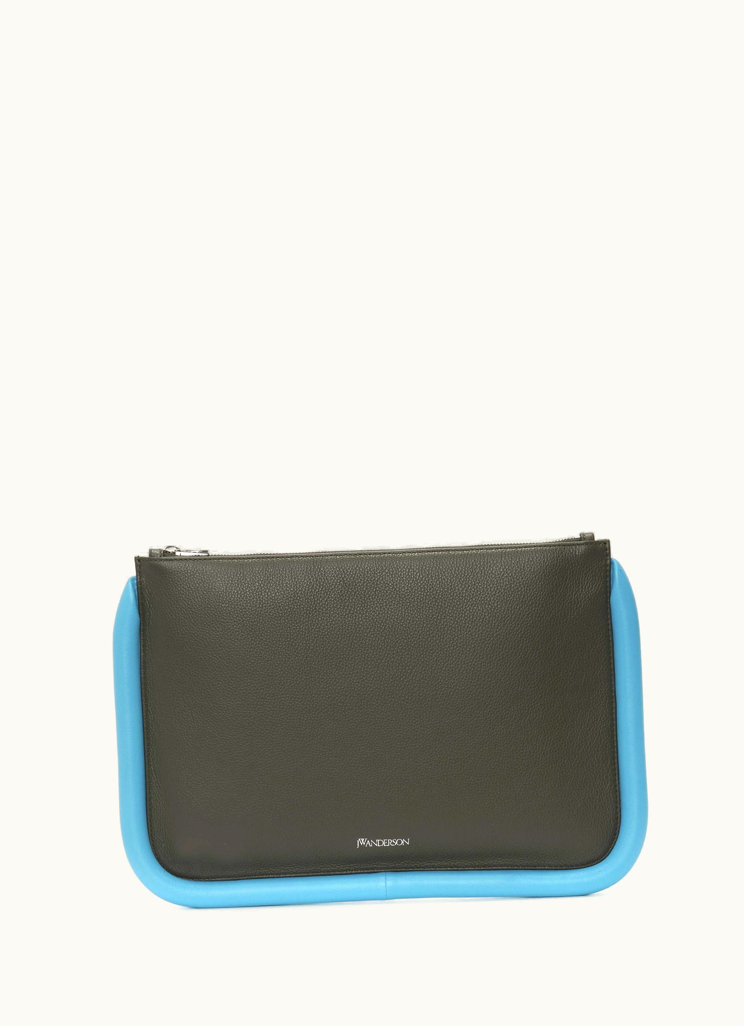 JW Anderson JW Anderson BUMPER-POUCH Large Clutch Dark Olive/Turquoise