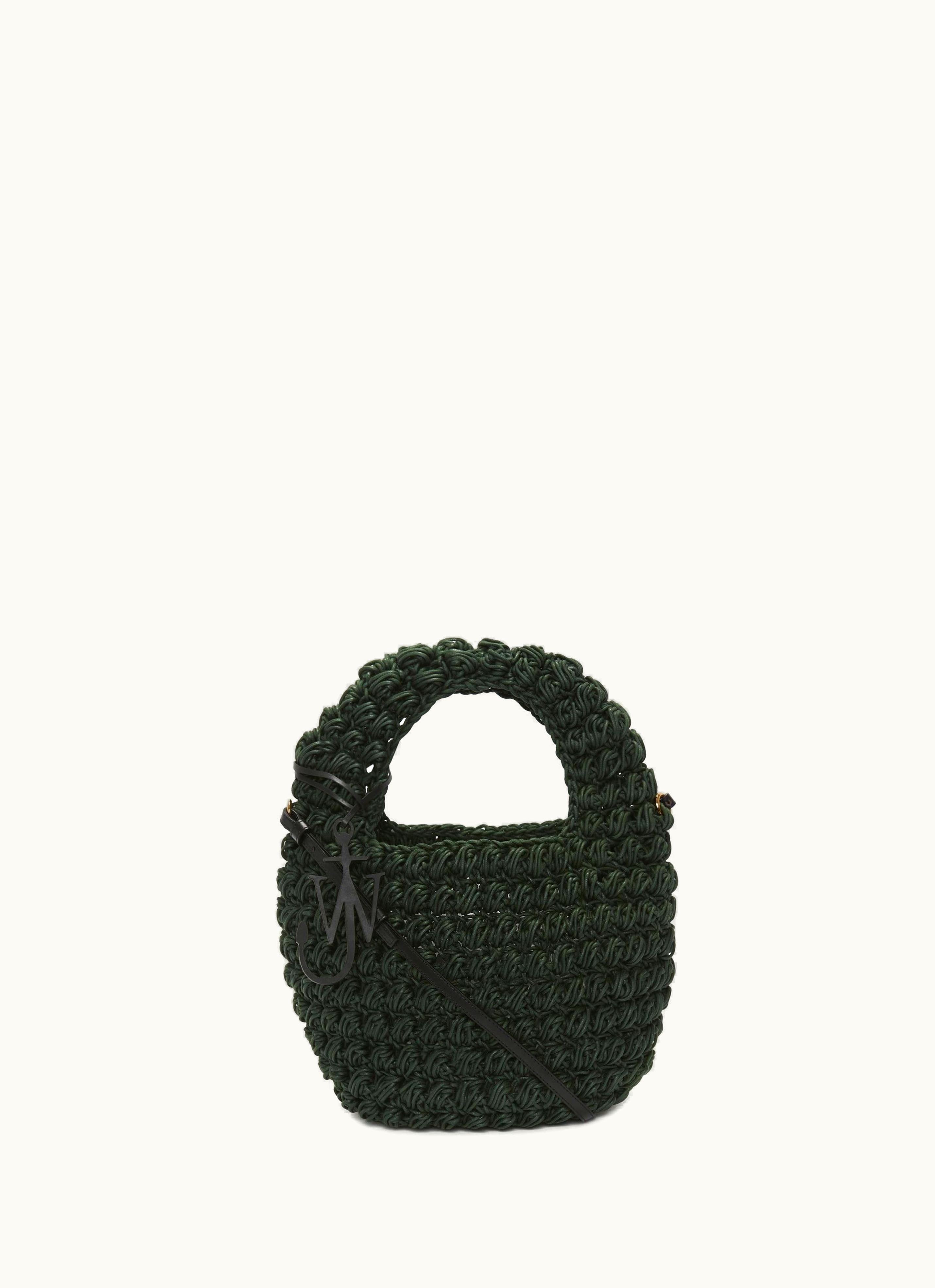 JW Anderson JW Anderson Popcorn Basket - Crossbody Bag In Green