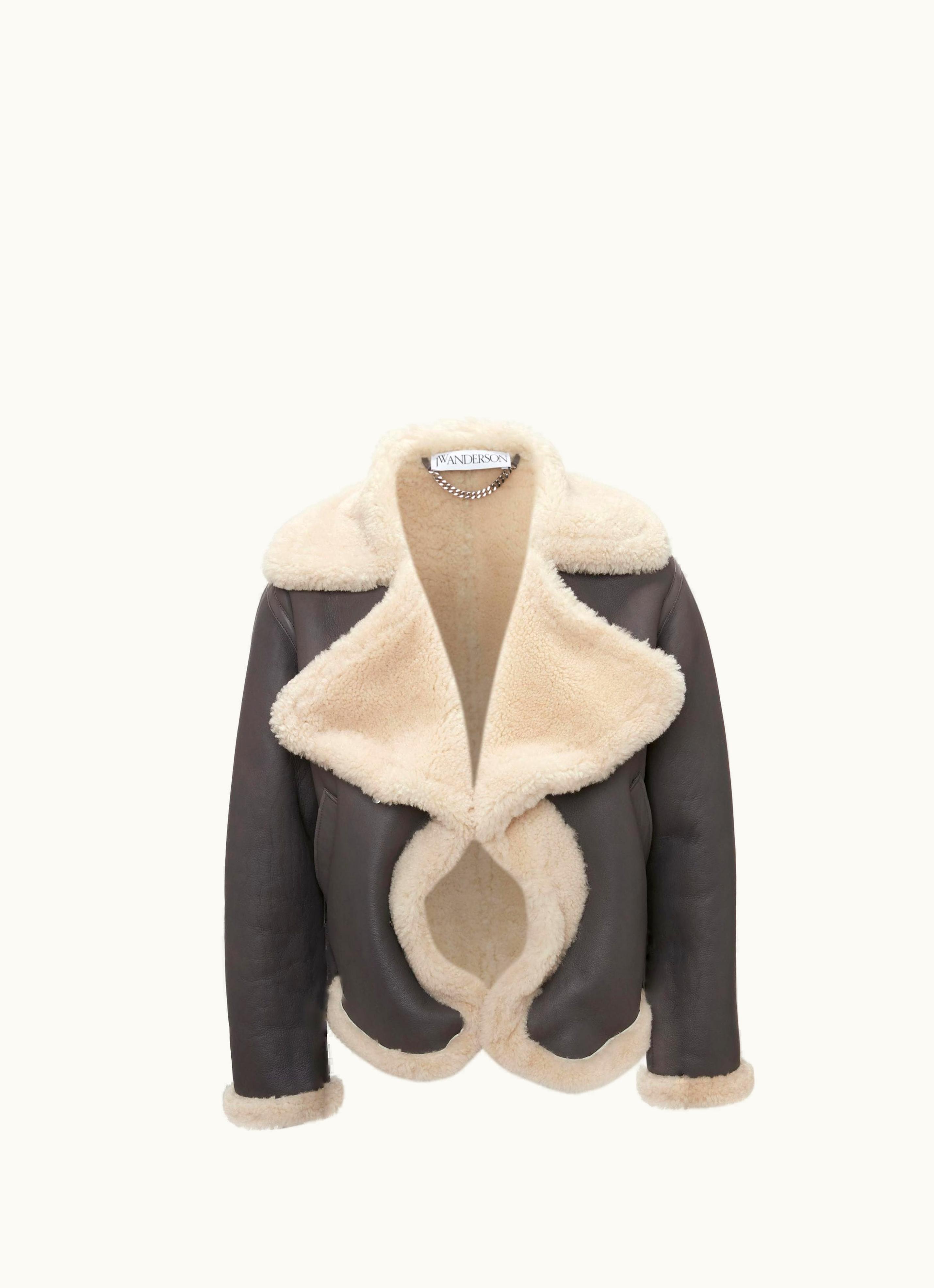 JW Anderson JW Anderson Wavy Aviator Jacket In Grey