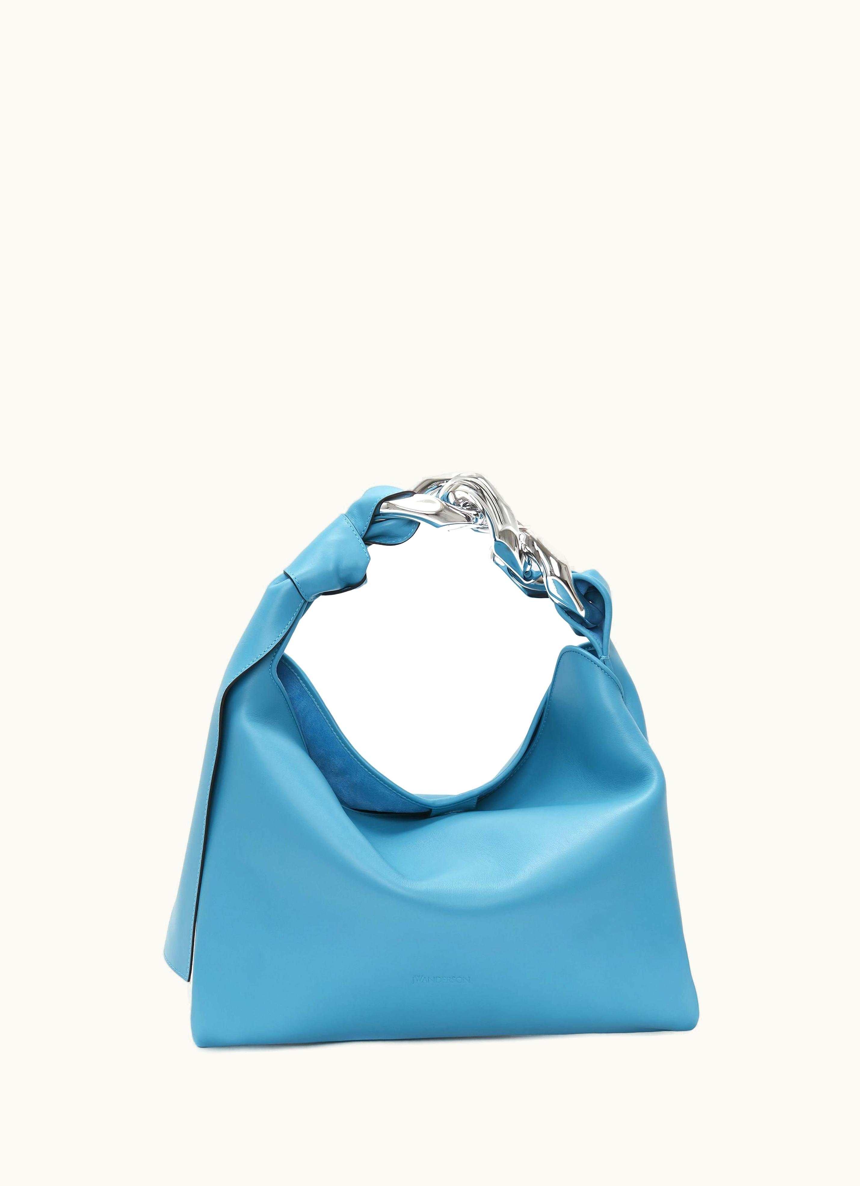 JW Anderson JW Anderson Small Chain Hobo - Leather Shoulder Bag In Blue