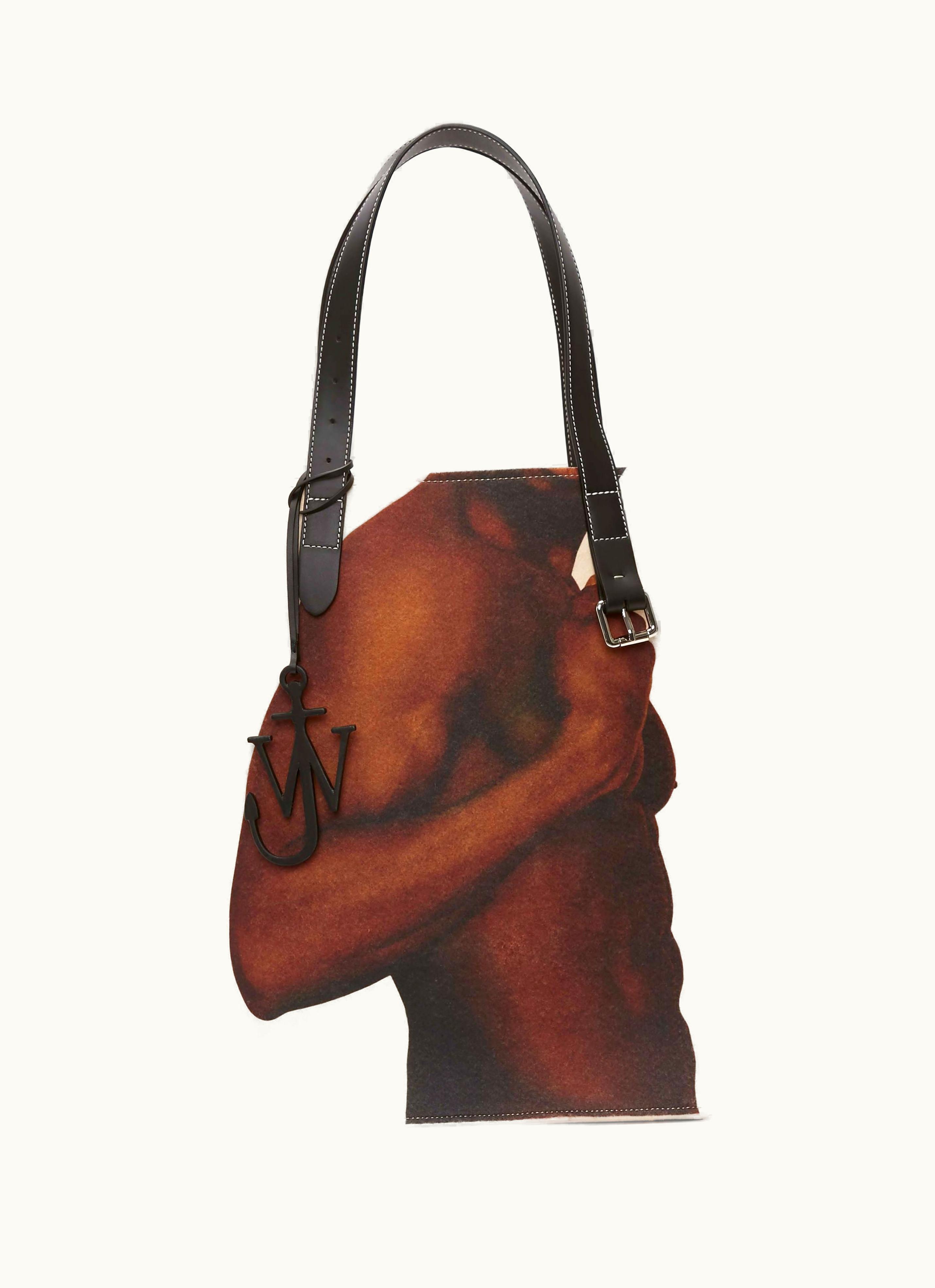 JW Anderson JW Anderson Printed Belt Tote Bag In Neutrals