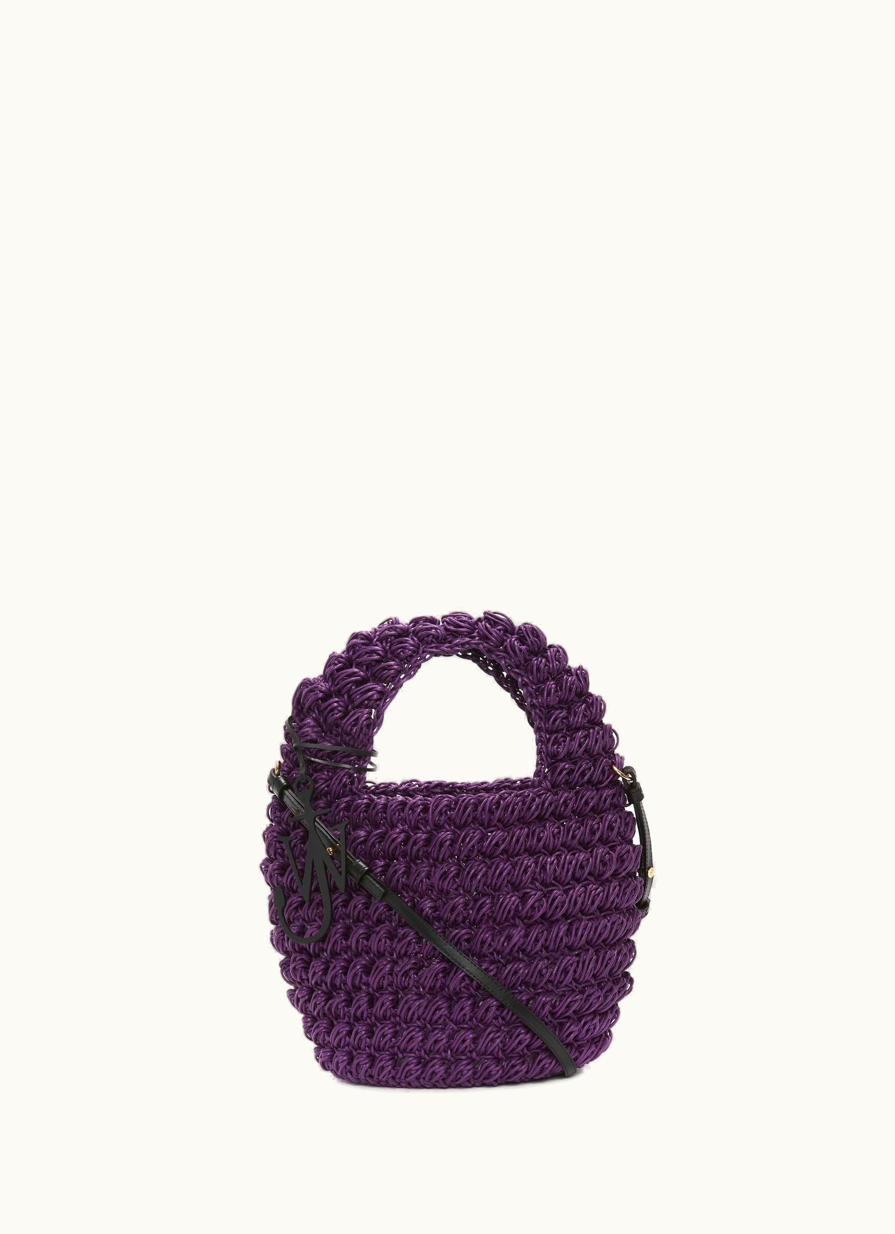 JW Anderson JW Anderson Popcorn Basket - Crossbody Bag In Purple
