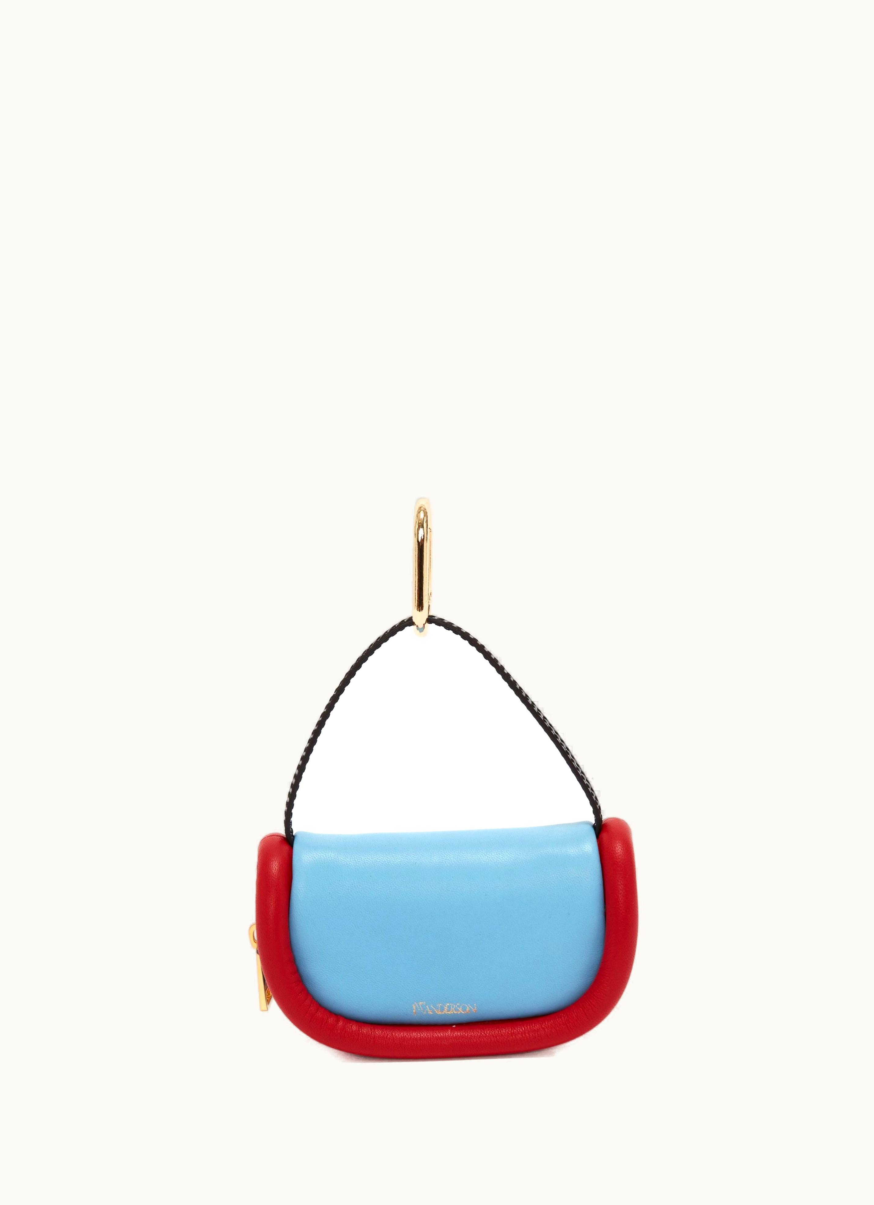 JW Anderson JW Anderson BUMPER-7 - Leather Micro Bag In Blue