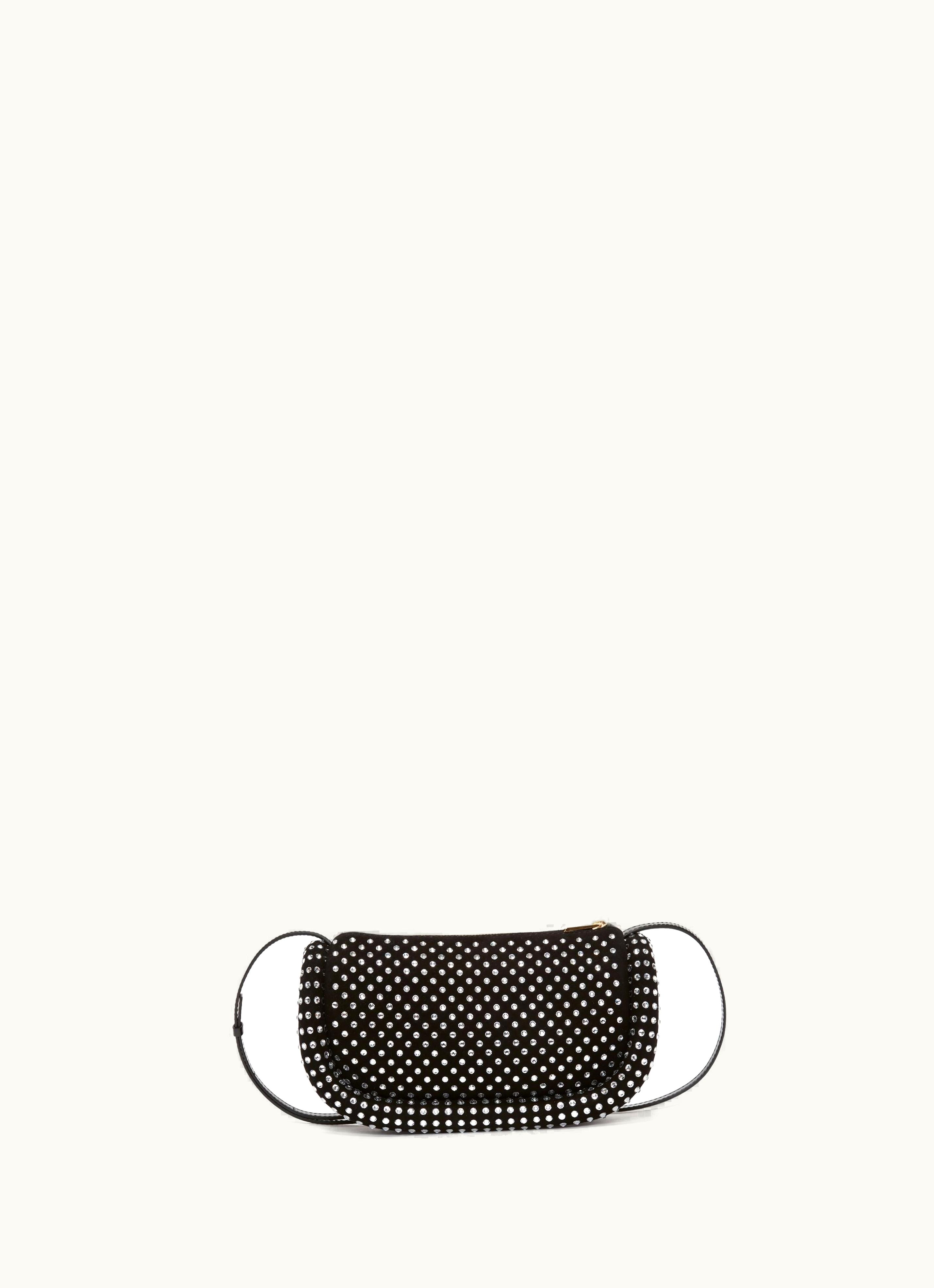 JW Anderson JW Anderson BUMPER-12 Leather Crossbody Bag With Crystal In Black