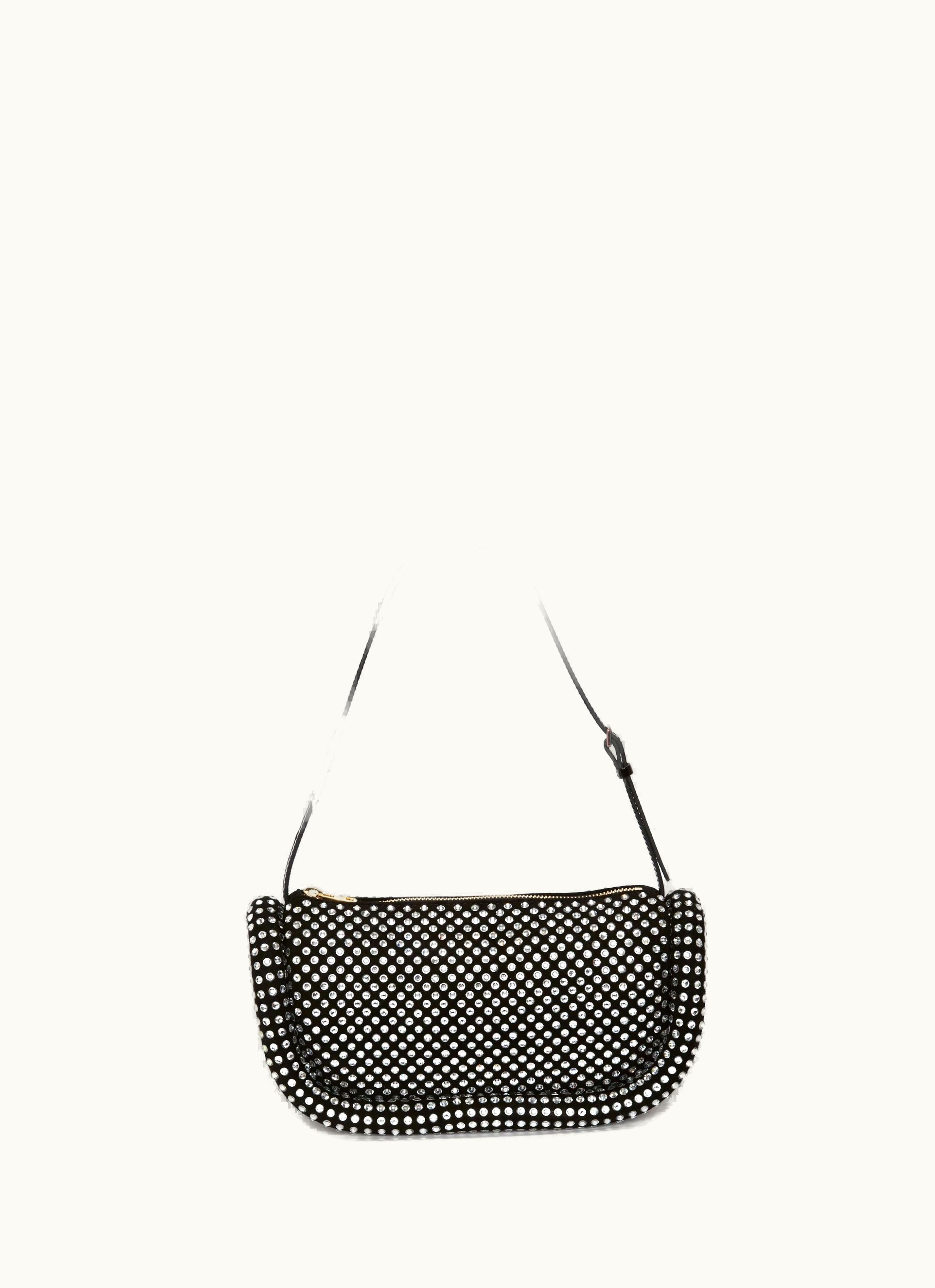 JW Anderson JW Anderson BUMPER-15 Crystal Black Leather Shoulder Bag