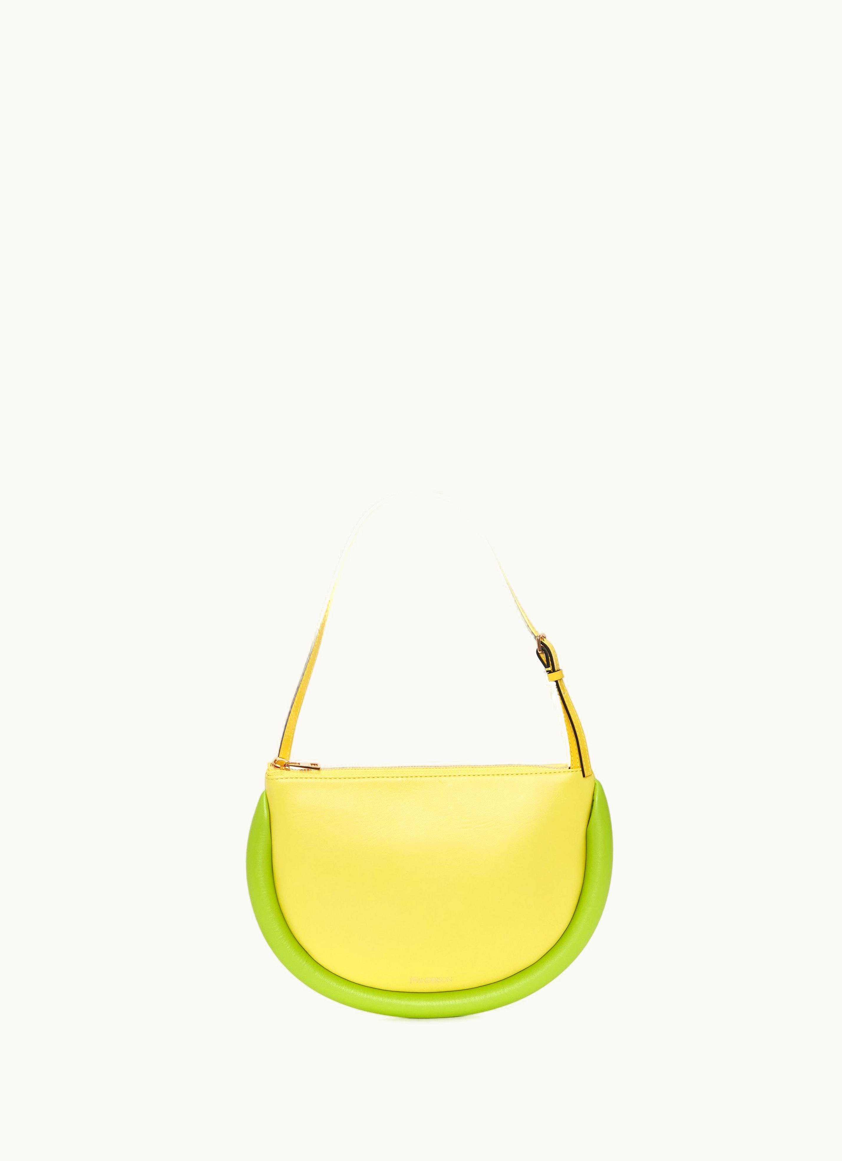 JW Anderson JW Anderson BUMPER-MOON Leather Shoulder Bag In Yellow