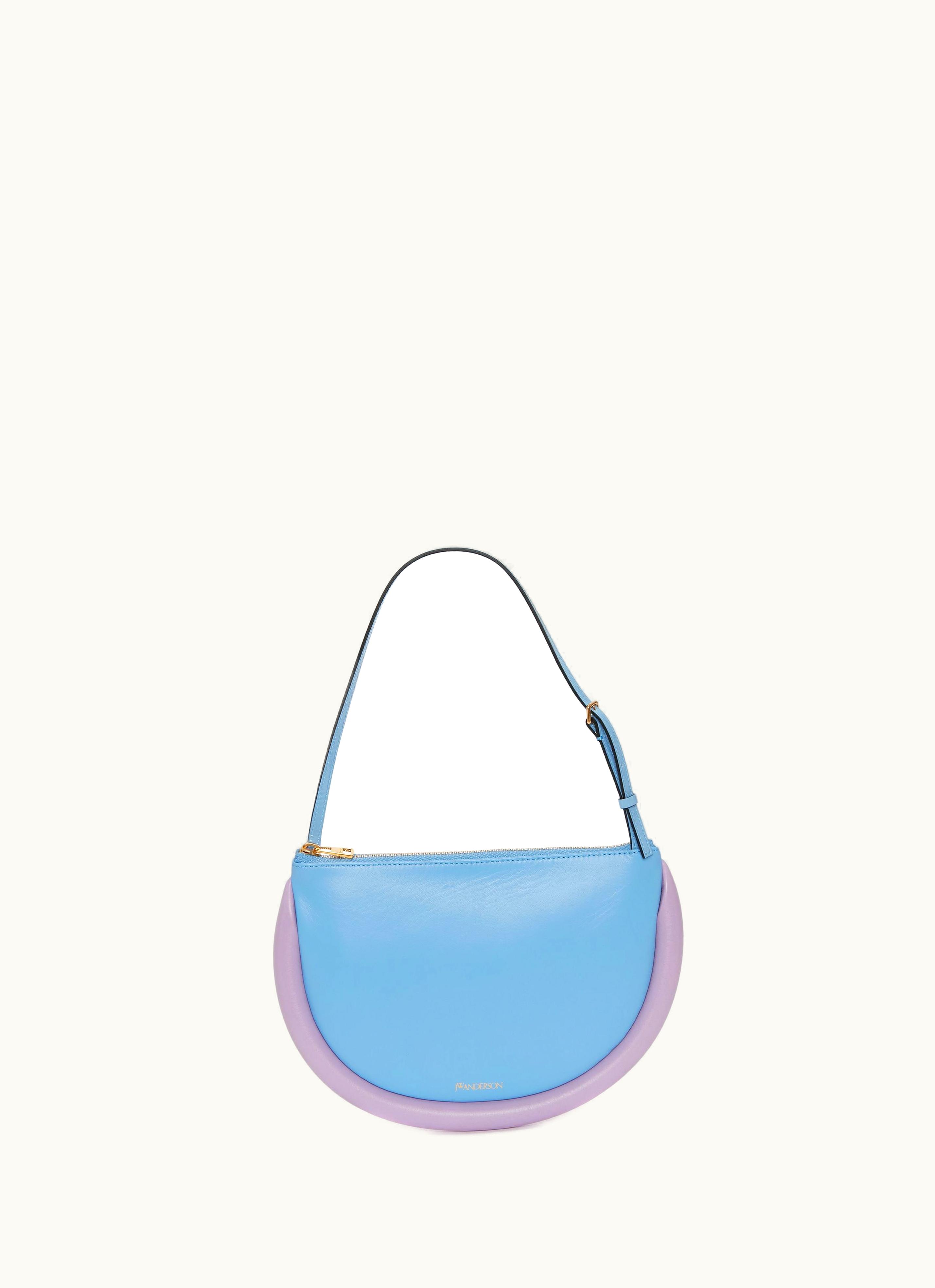 JW Anderson JW Anderson BUMPER-MOON Leather Shoulder Bag In Blue