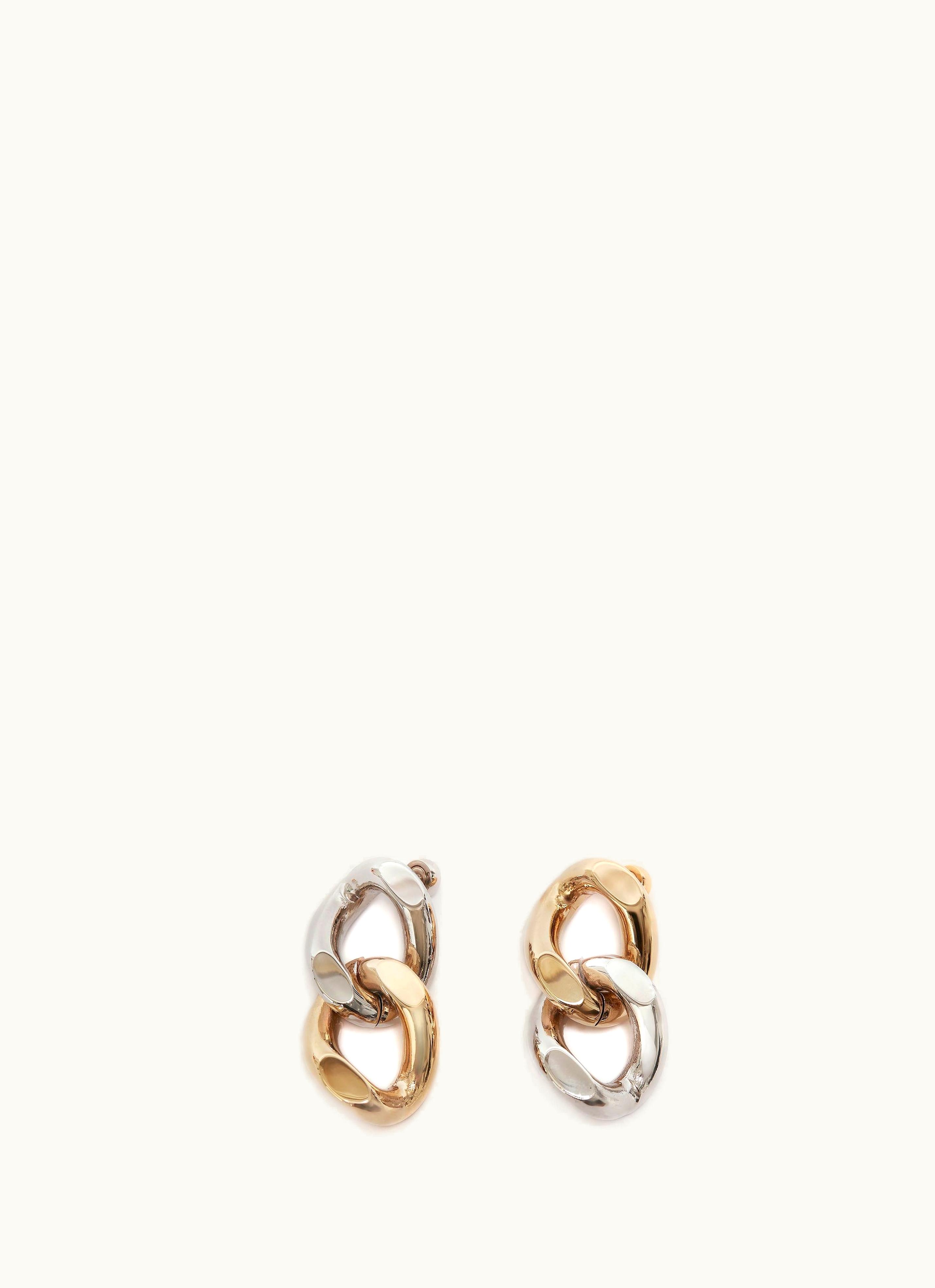 JW Anderson JW Anderson Chain Link Drop Earrings In Silver