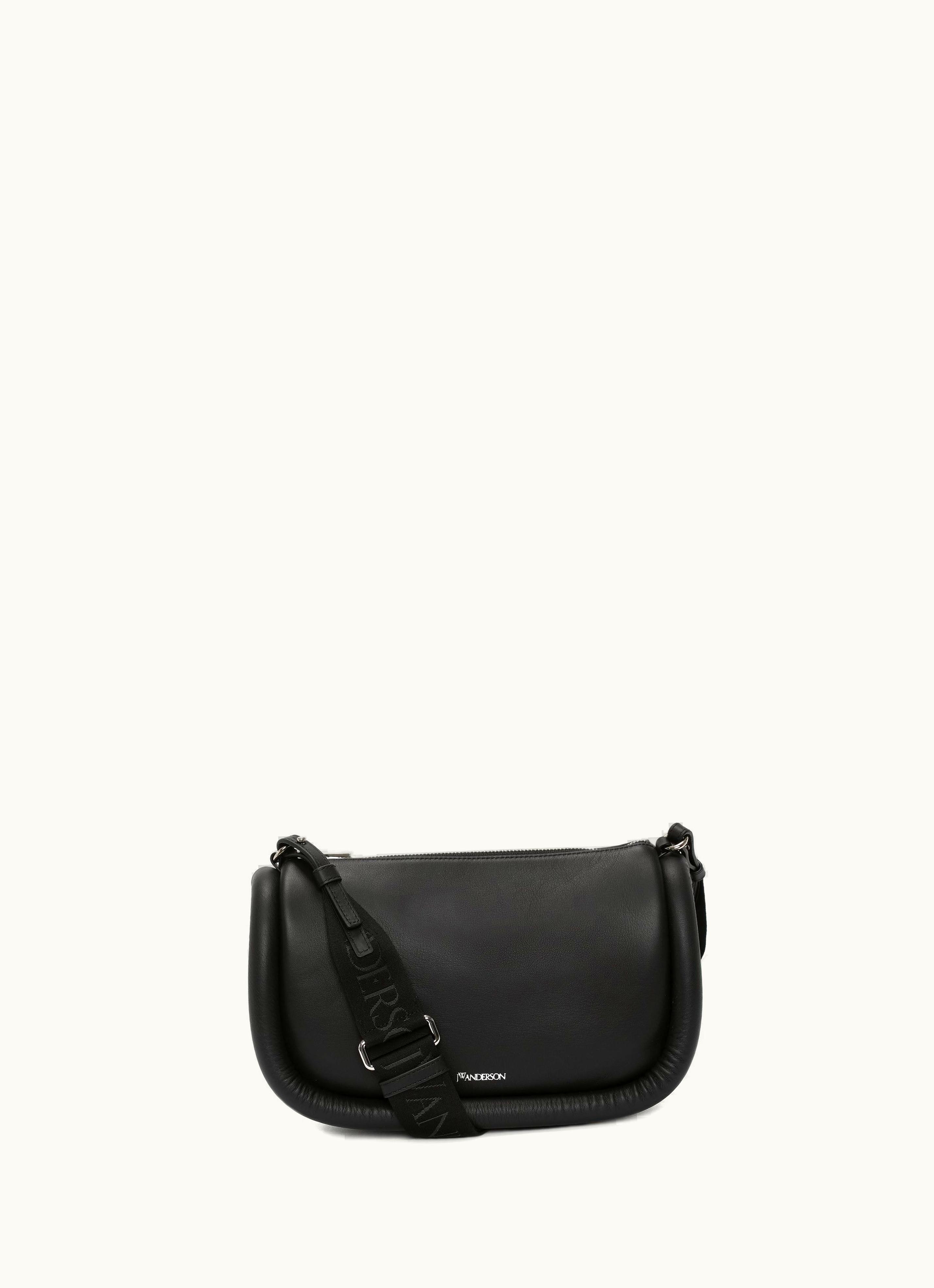 JW Anderson JW Anderson BUMPER-17 Leather Messenger Crossbody Bag In Black