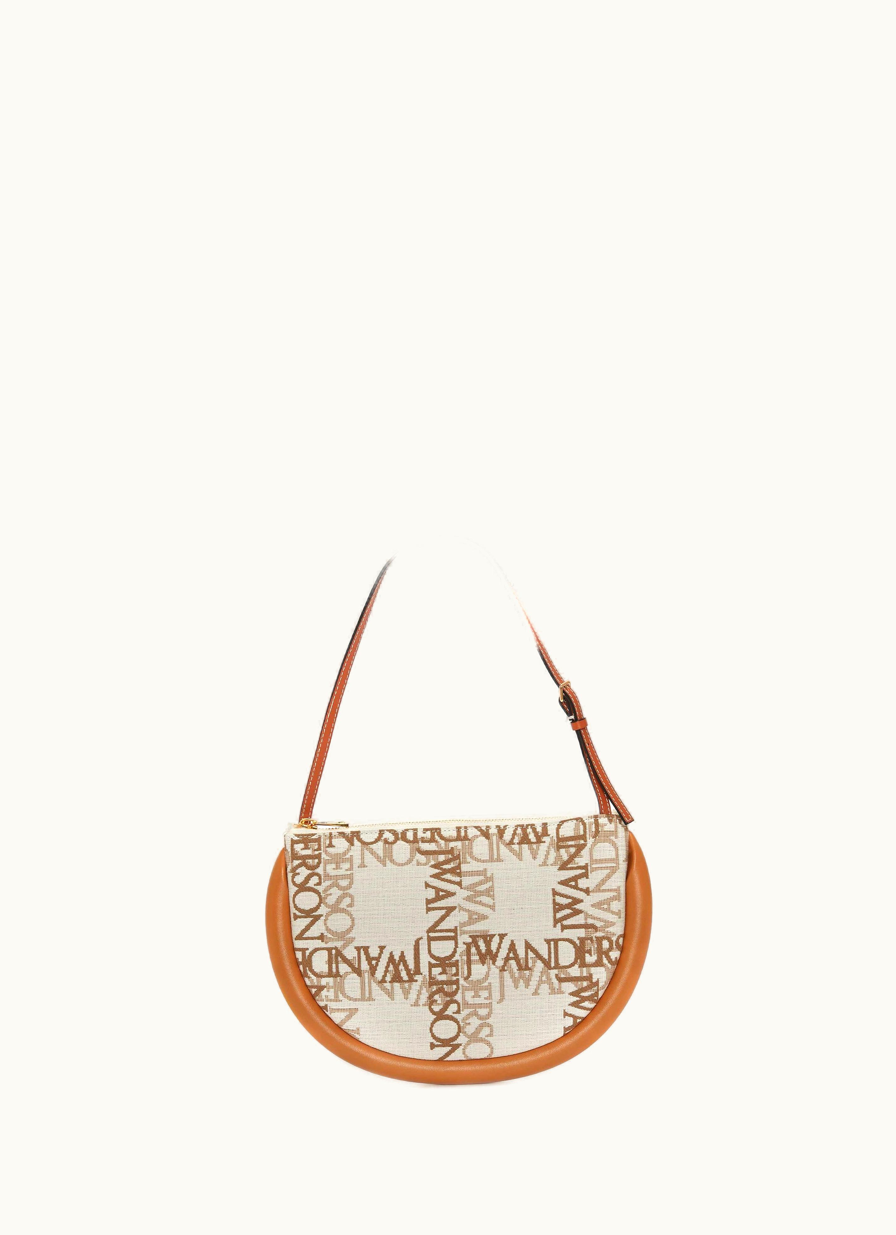 JW Anderson JW Anderson BUMPER-MOON Leather Shoulder Bag In Neutrals