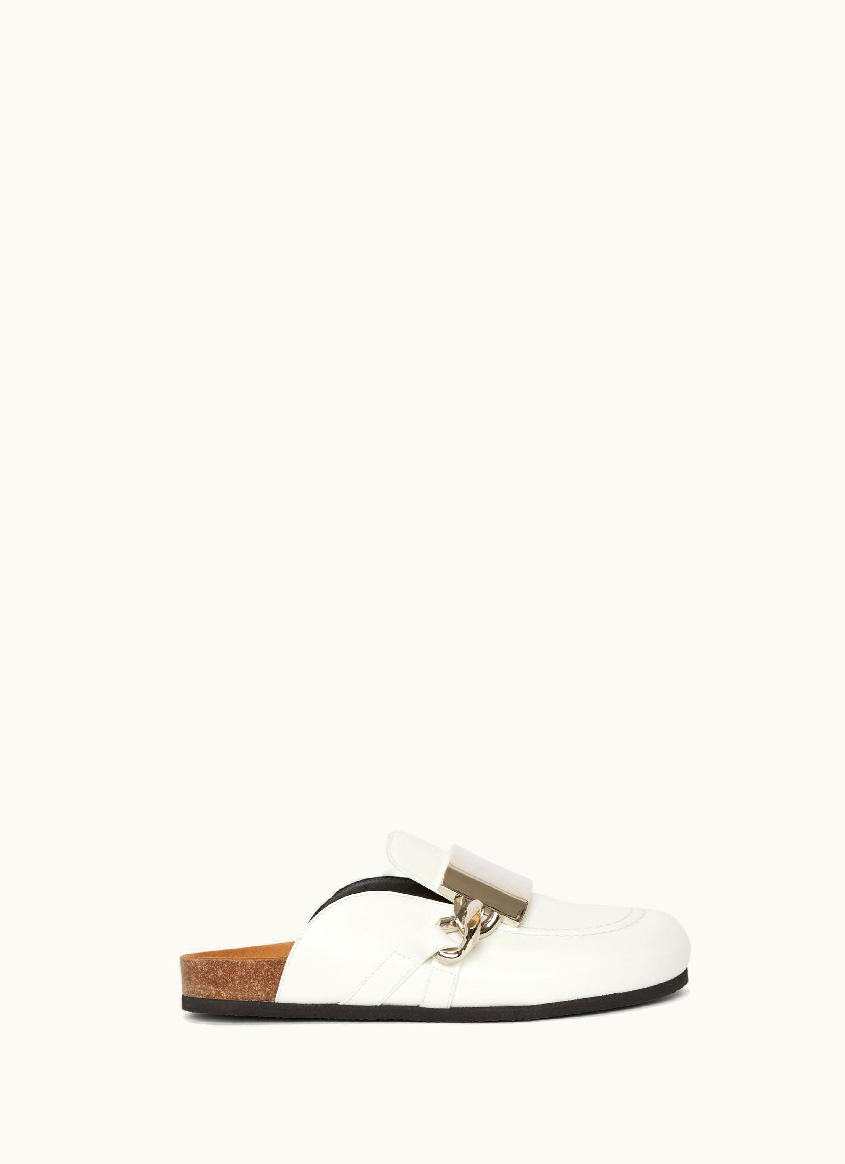 JW Anderson JW Anderson Gourmet Chain Loafer Mules In White