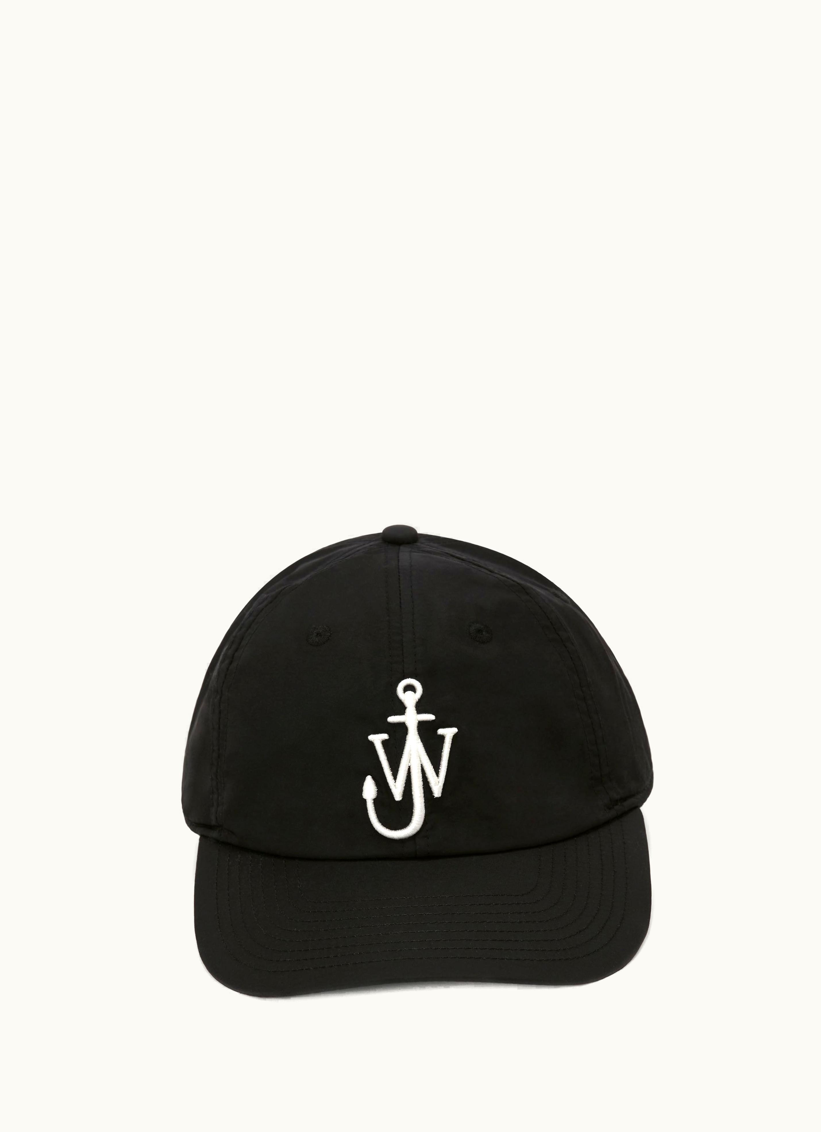 JW Anderson JW Anderson Anchor Embroidered Baseball Cap Black/White