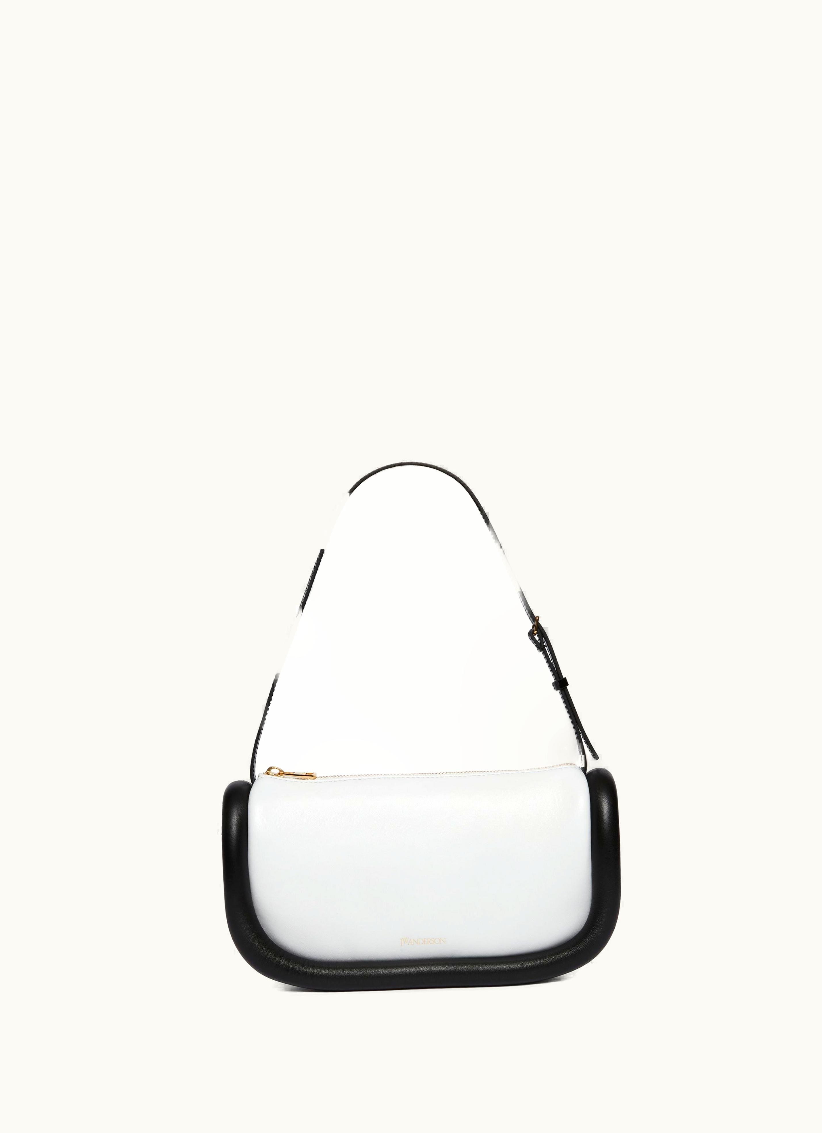 JW Anderson JW Anderson BUMPER-15 Leather Shoulder Bag In White and Black