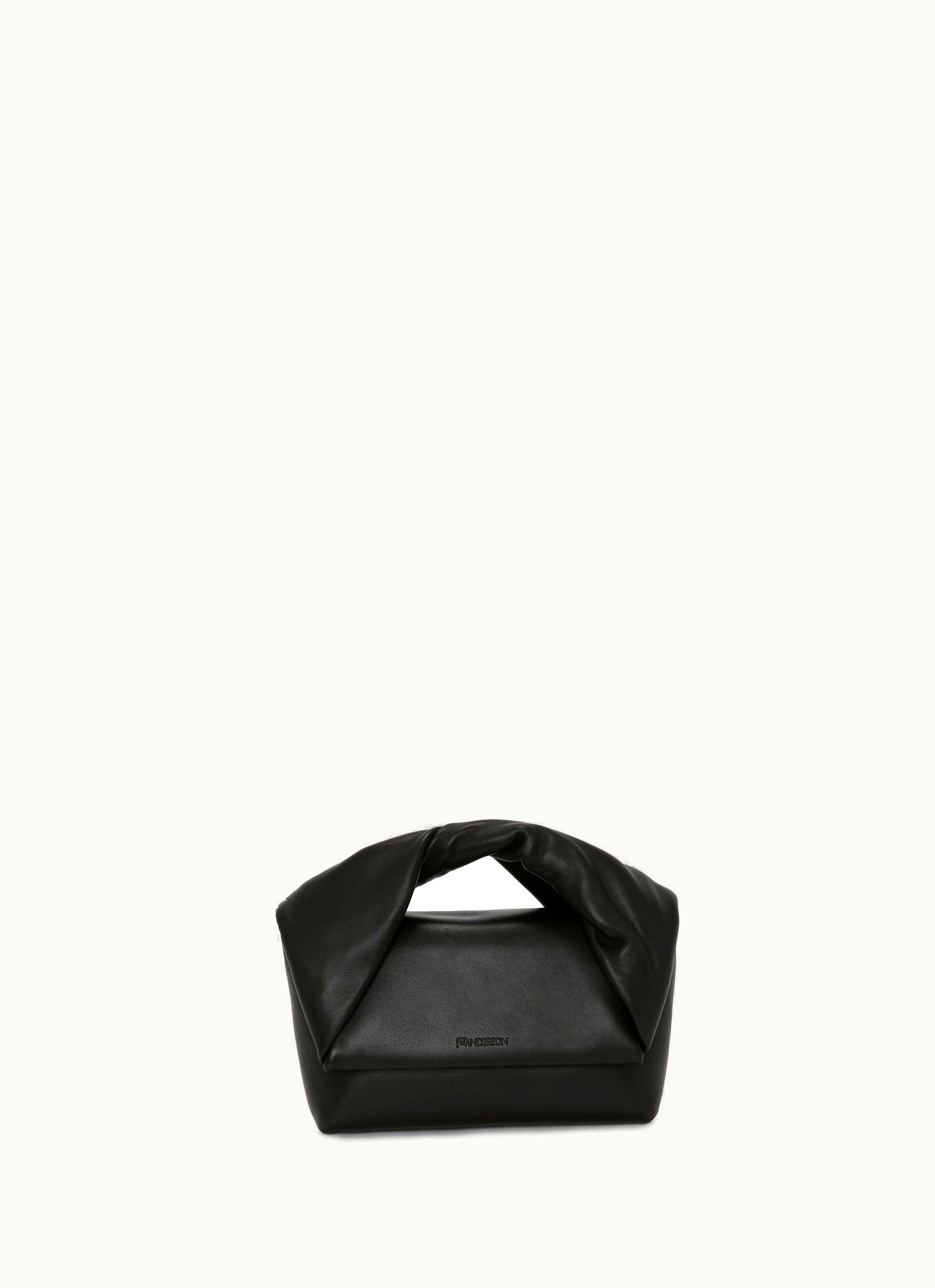 JW Anderson JW Anderson Twister Leather Crossbody Bag Black