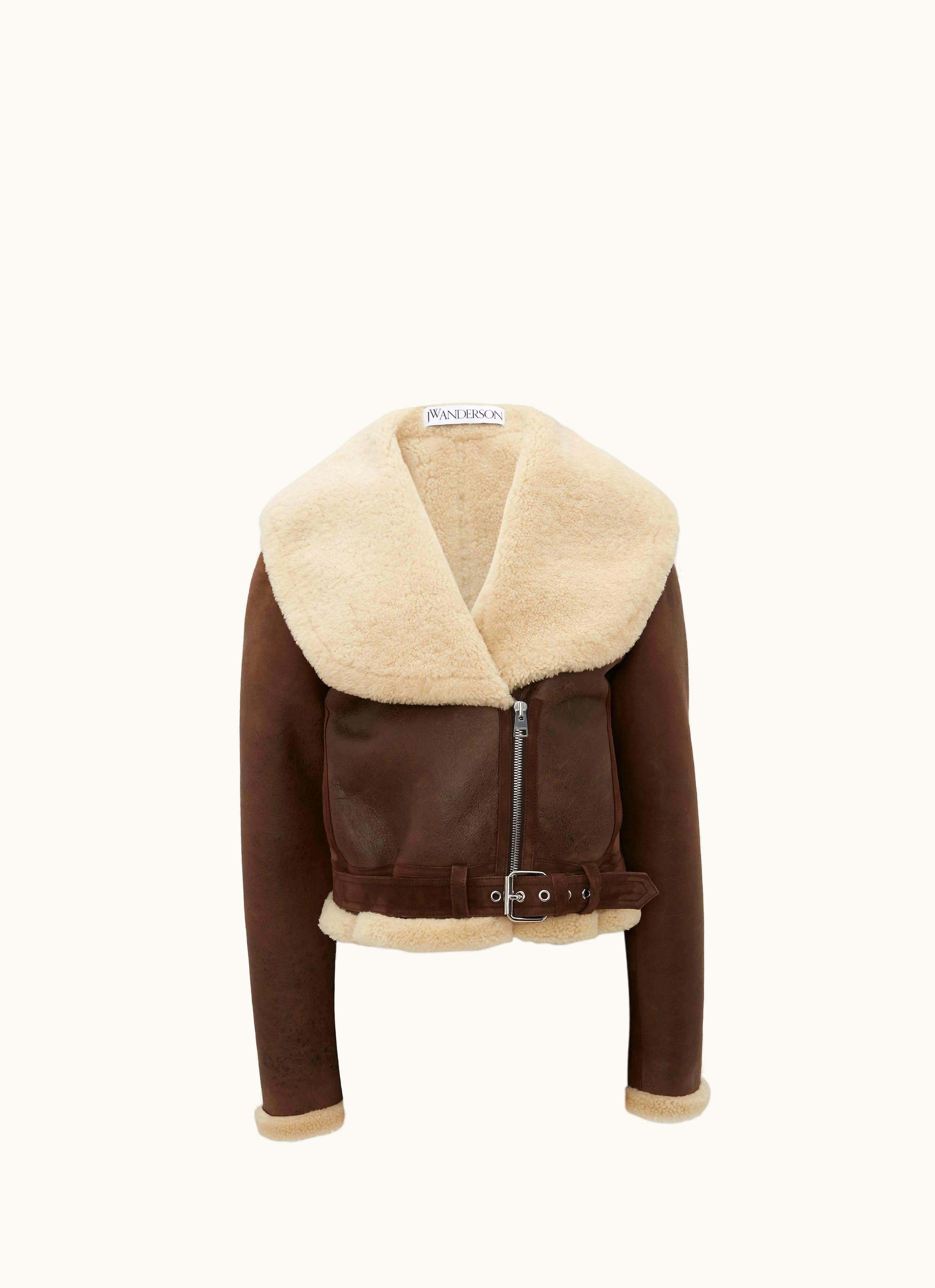 JW Anderson JW Anderson Shawl Collar Fitted Jacket In Brown