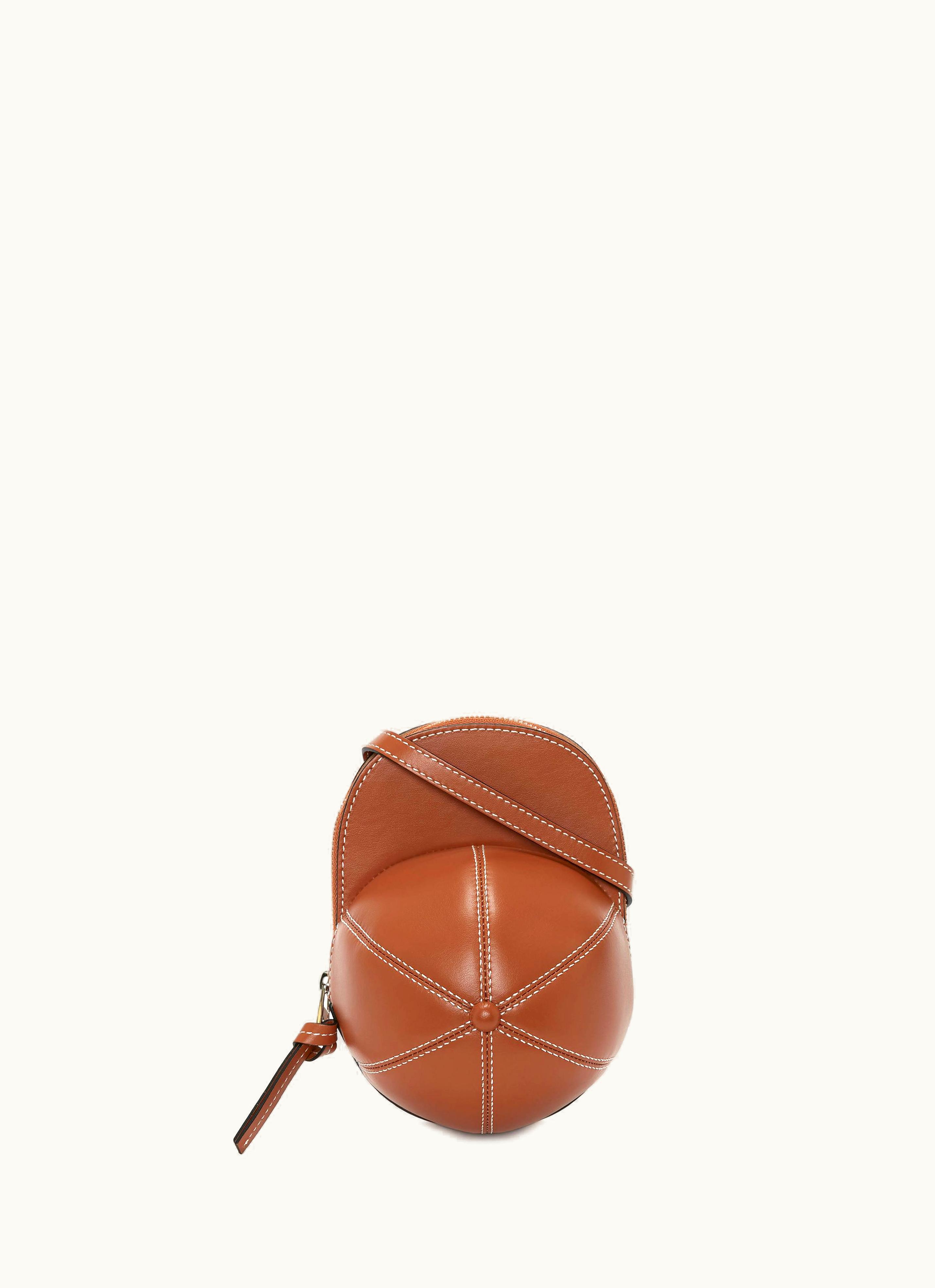 JW Anderson JW Anderson Cap Bag HB0230LA0020623 Leather Crossbody Pecan