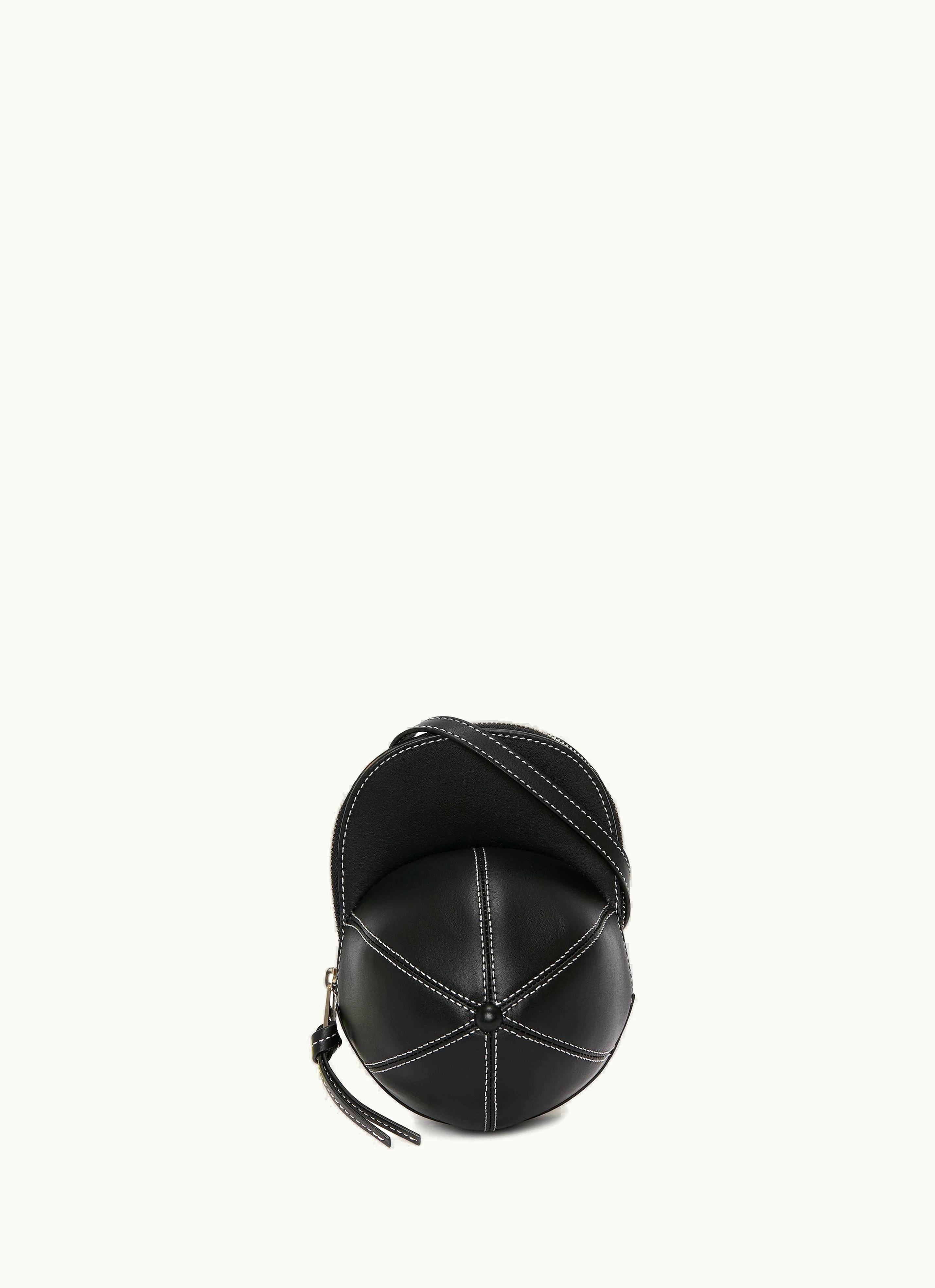 JW Anderson JW Anderson HB0230LA0020999 Cap Bag Leather Crossbody Black