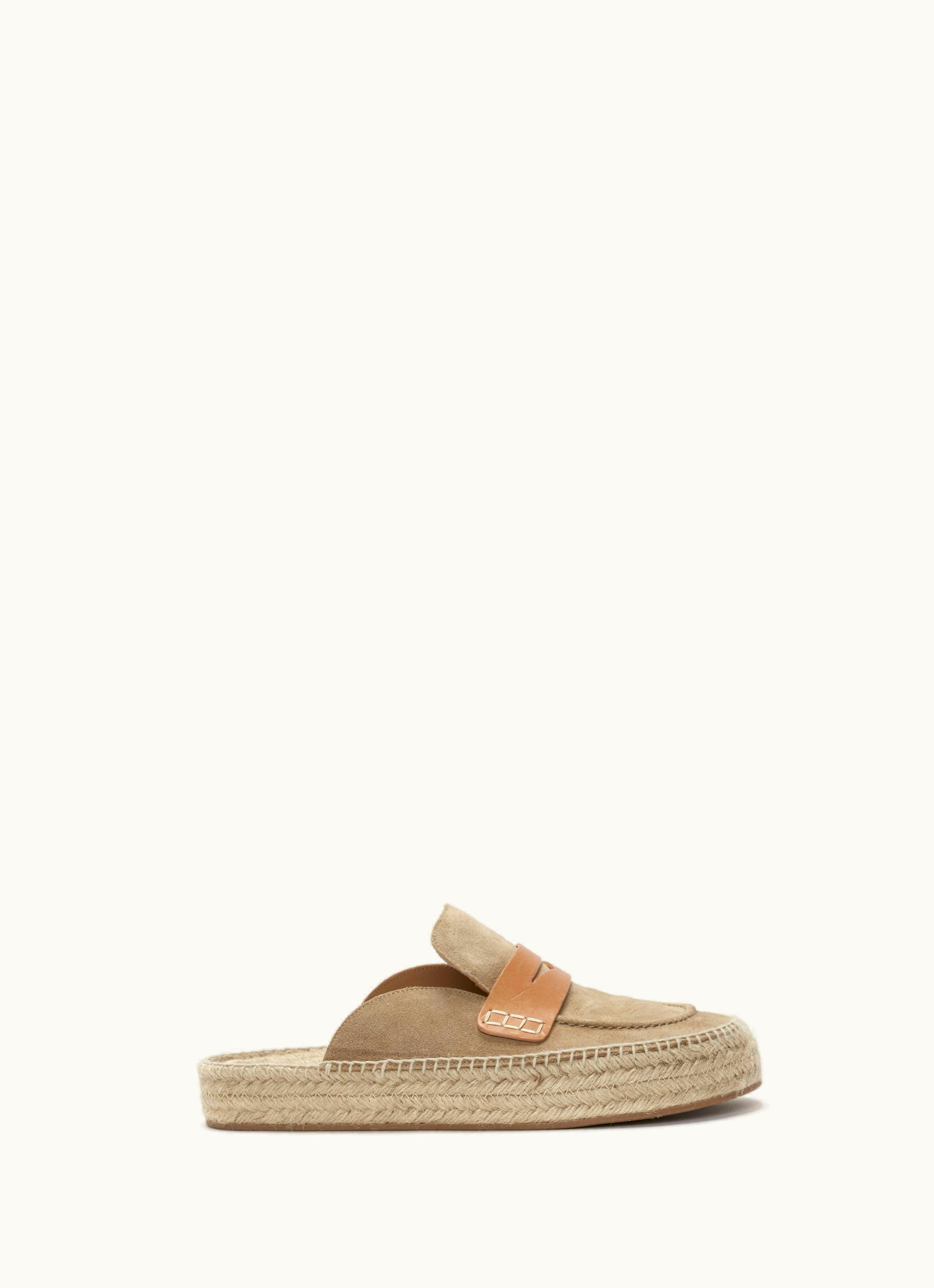 JW Anderson JW Anderson Cork Espadrille Loafer Mules In Beige