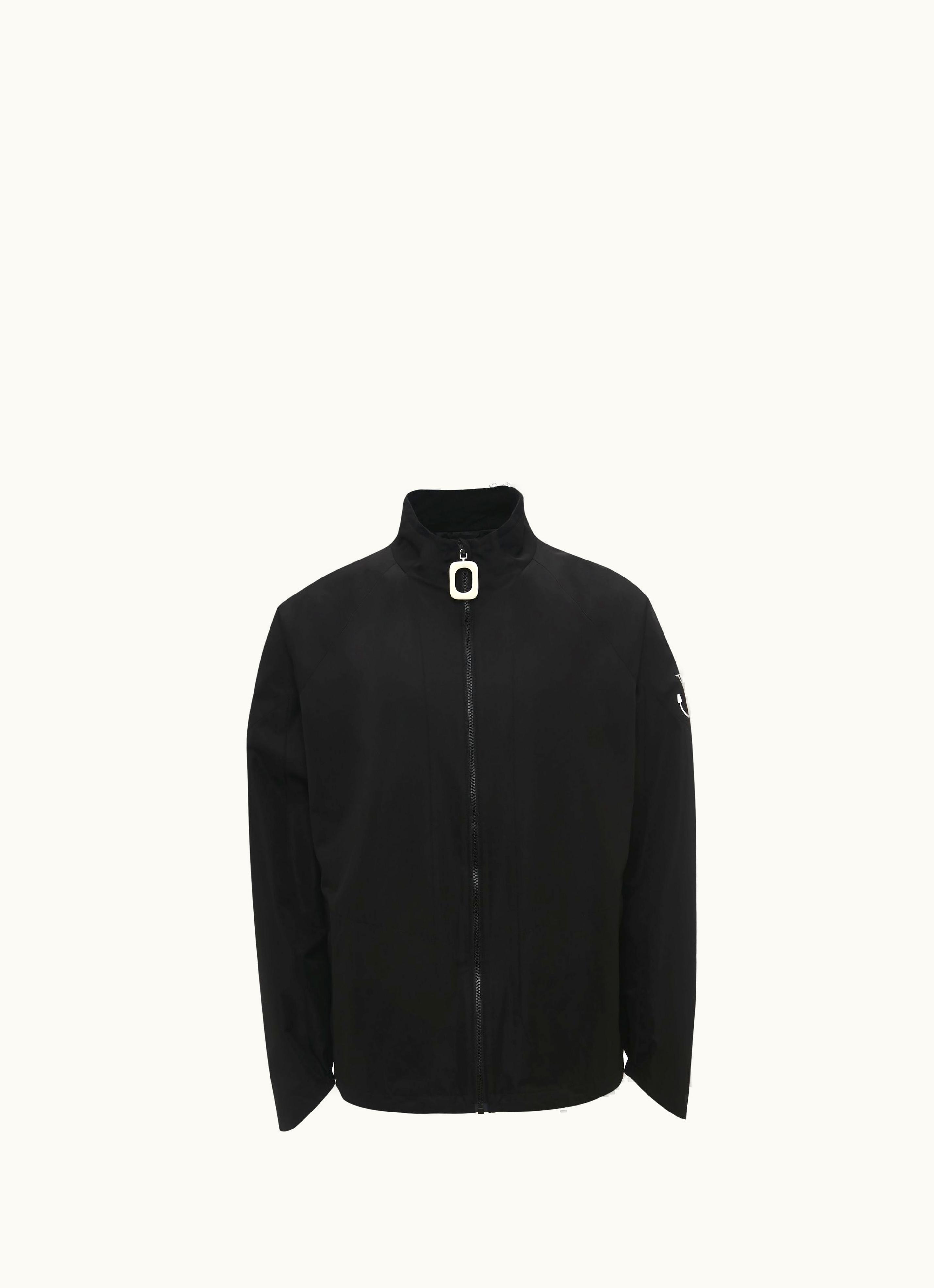 JW Anderson JW Anderson Geometric Puller Zip-Front Track Jacket Black