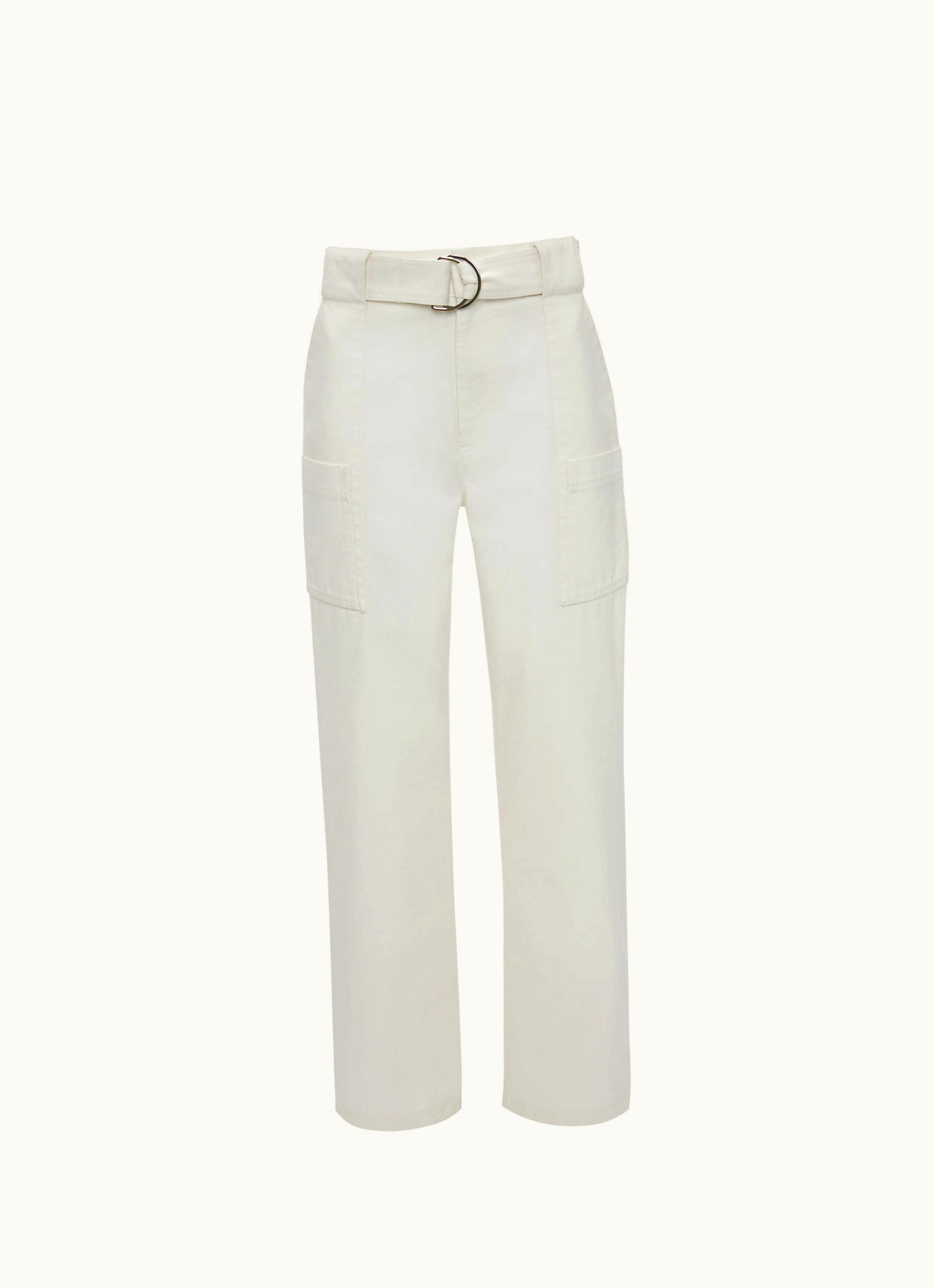 JW Anderson JW Anderson Classic Straight Fit Cargo Trousers In Natural