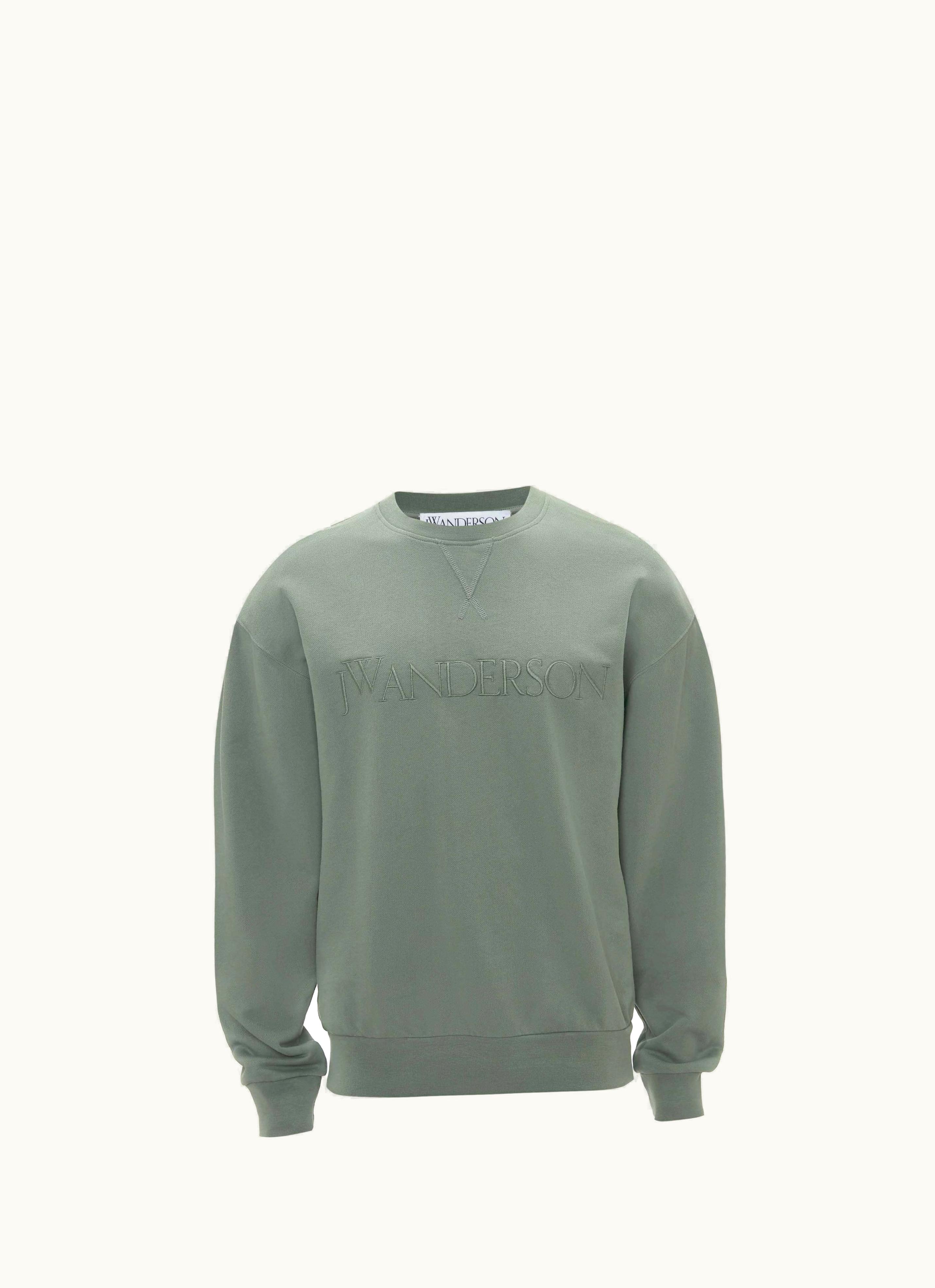 JW Anderson JW Anderson Sweatshirt With Logo Embroidery In Green