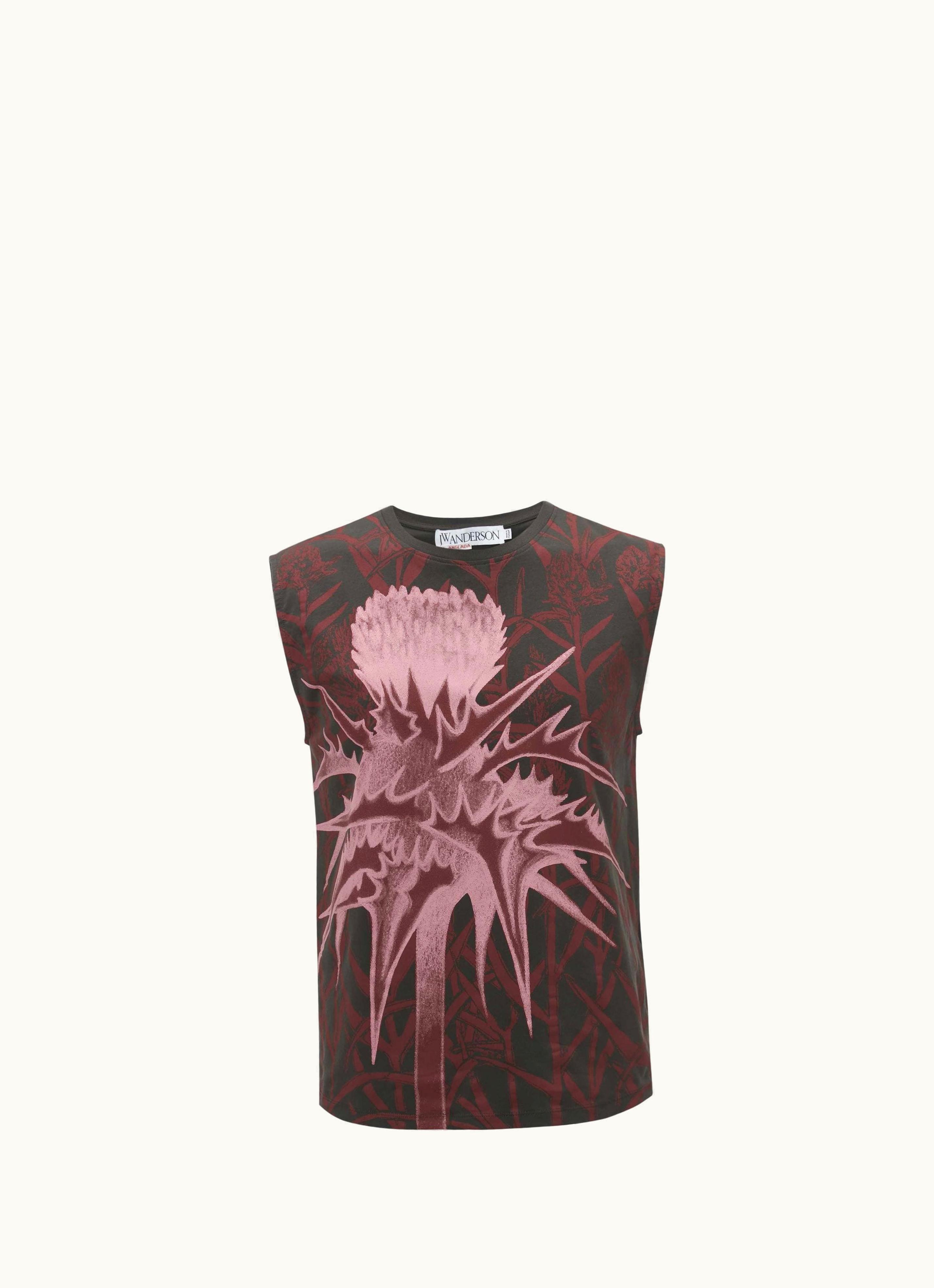 JW Anderson JW Anderson Tank Top - Pol Anglada Artwork In Red
