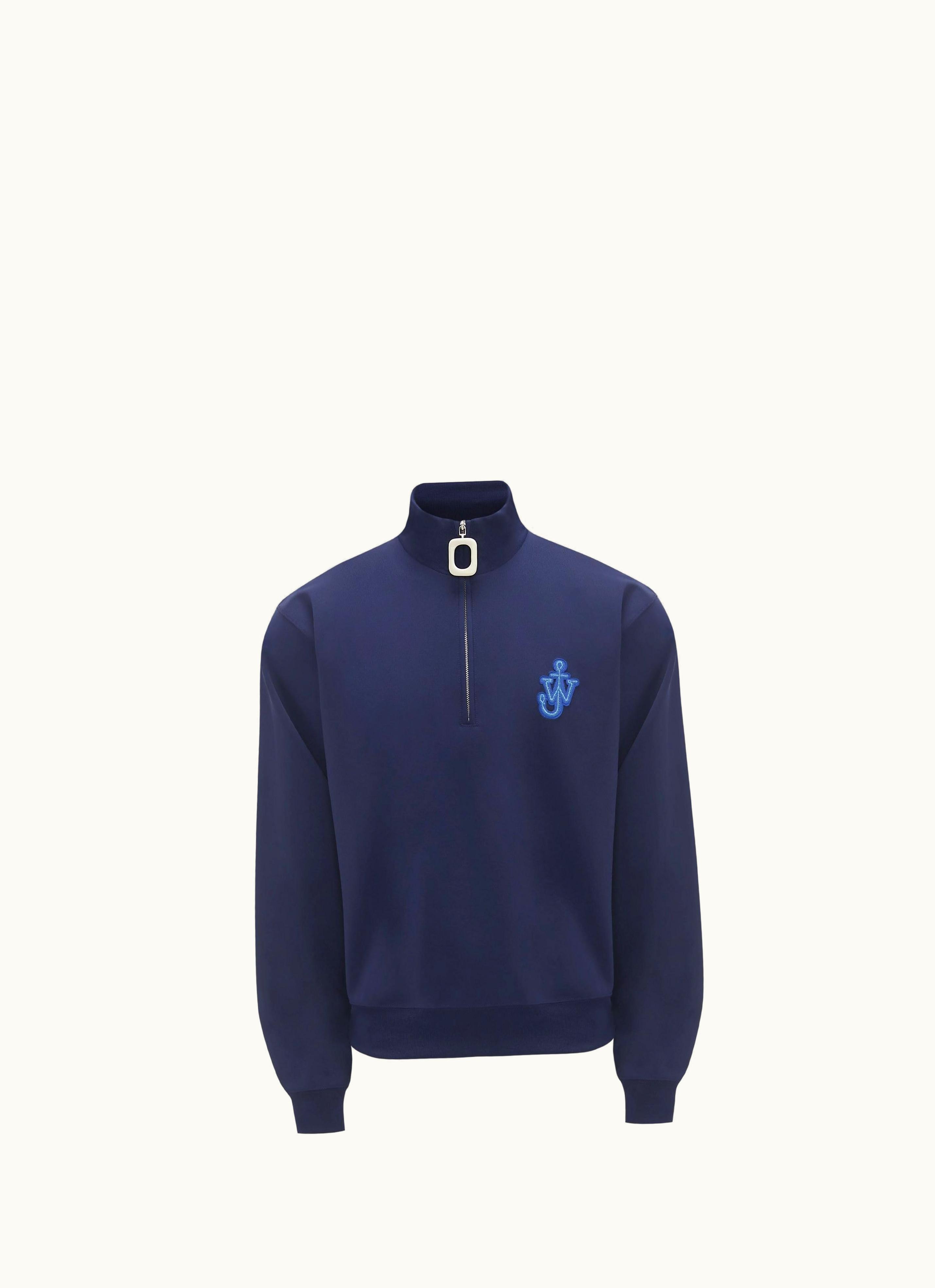 JW Anderson JW Anderson Half Zip Track Top In Blue