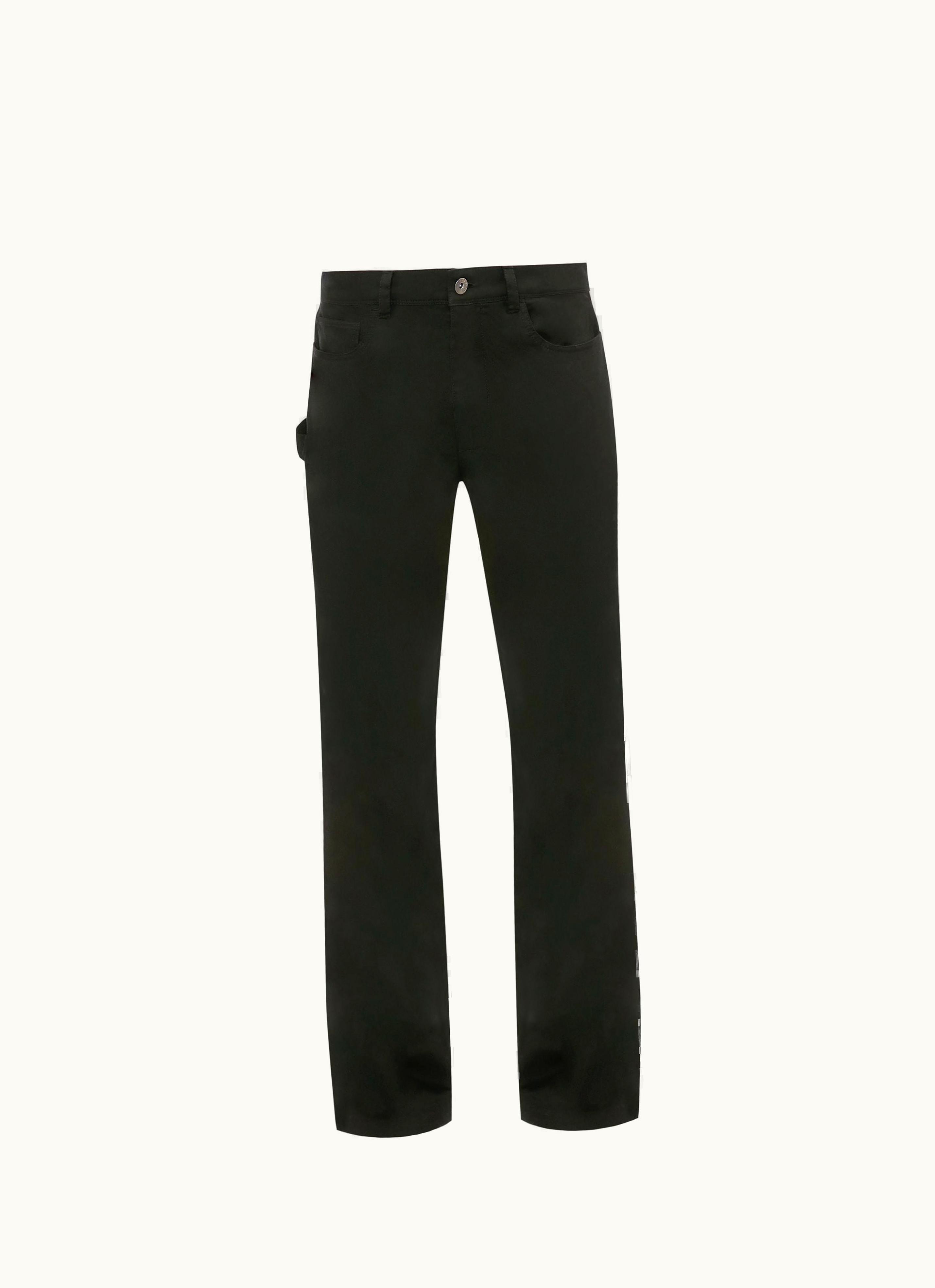 JW Anderson JW Anderson 5-POCKET Workwear Chino Trousers In Black
