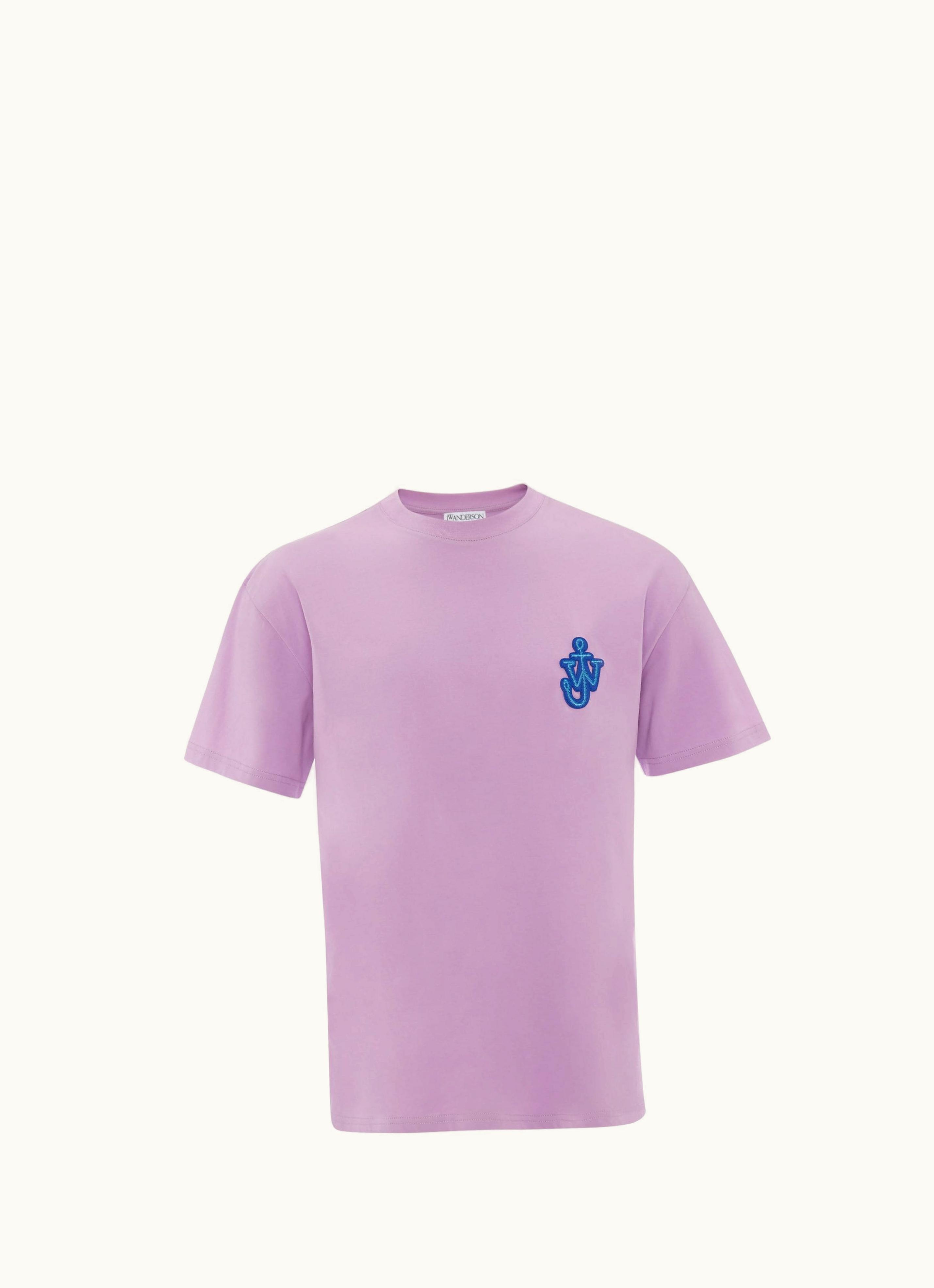 JW Anderson JW Anderson Anchor Patch T-SHIRT In Purple